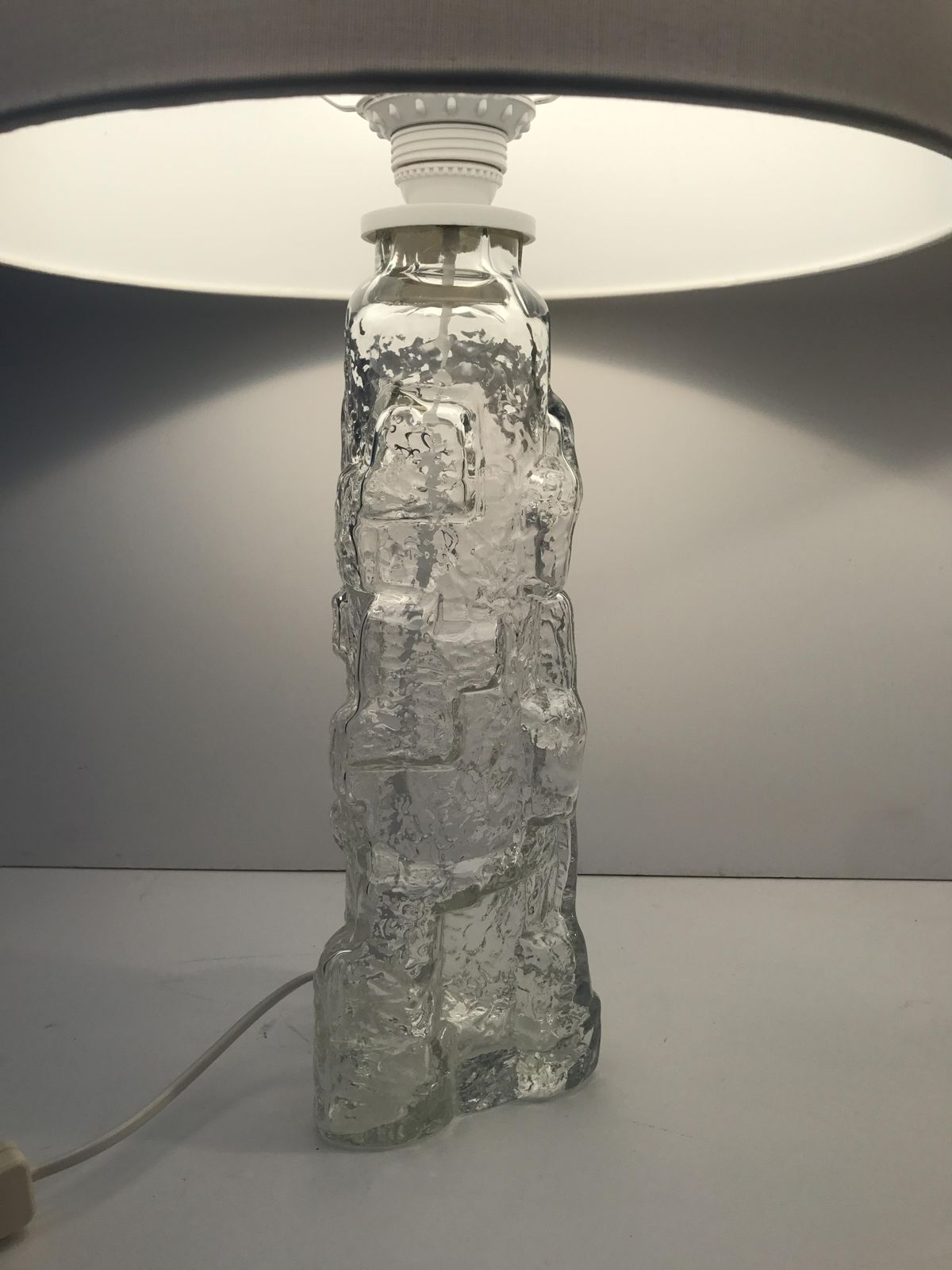 Swedish Art Glass Reijmyre Glasbruk Table Lamps, 1970s, Set Of 2 photo 754.0