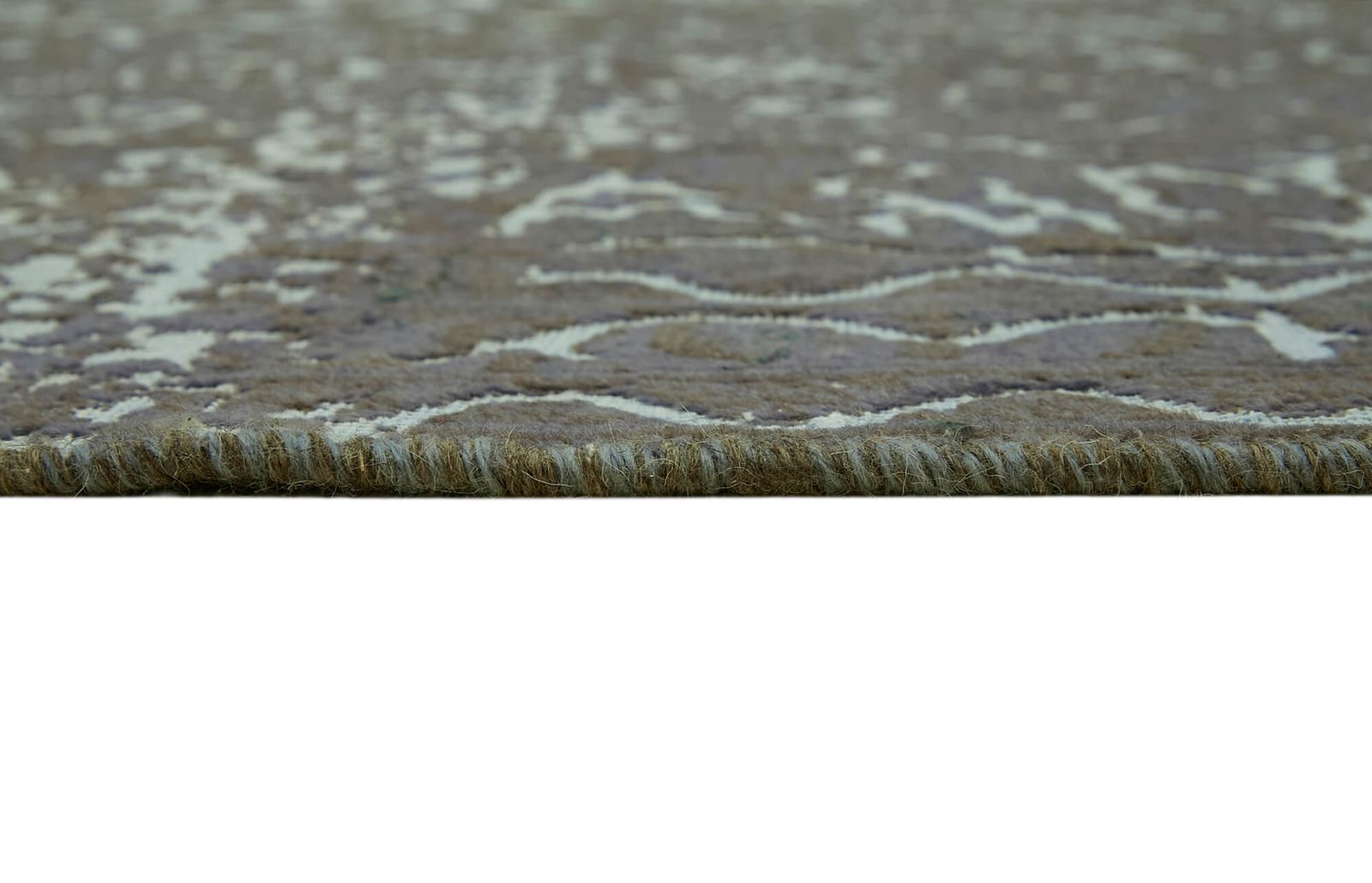 Handmade Grey Overdyed Large Area Rug 292 Cm X 396 Cm photo vintage