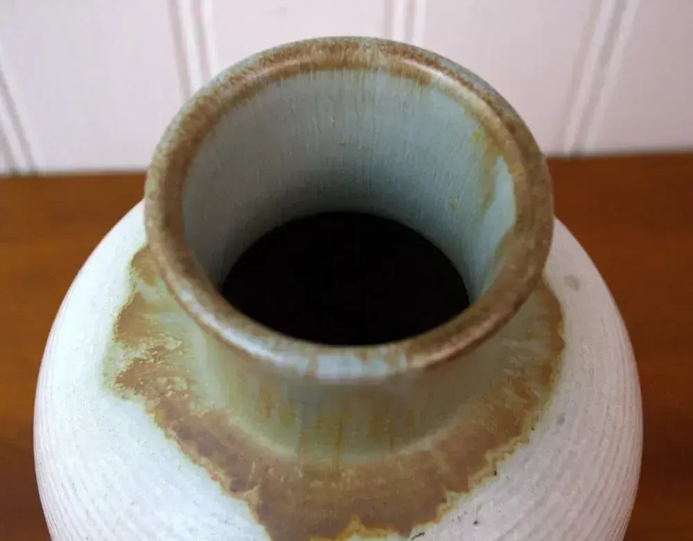 Large Swedish Ceramic Vase By Anna Lisa Thomson For Upsala Ekeby, 1940s photo vintage