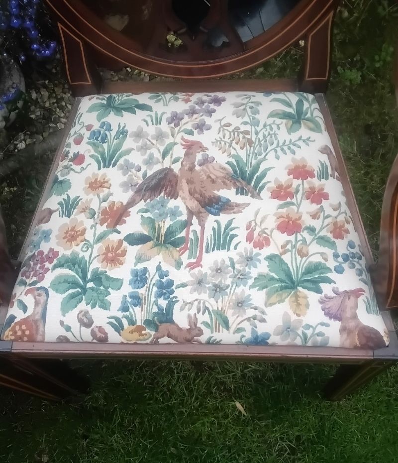 photo furniture Huge Reduction.. Stunning.. !! Regency Sty.E Mahogany And Satinwood Extending Dining Table With Set Of 6 Chairs.