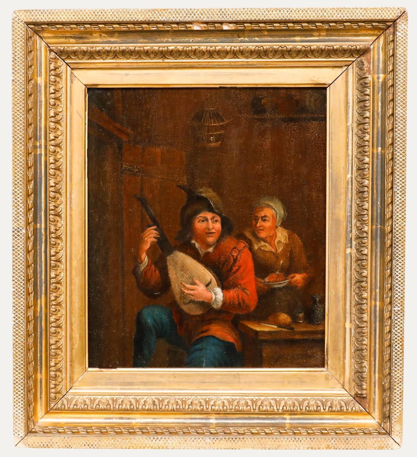 Manner Of David Teniers The Younger (1610 1690) Oil, The Lute Player