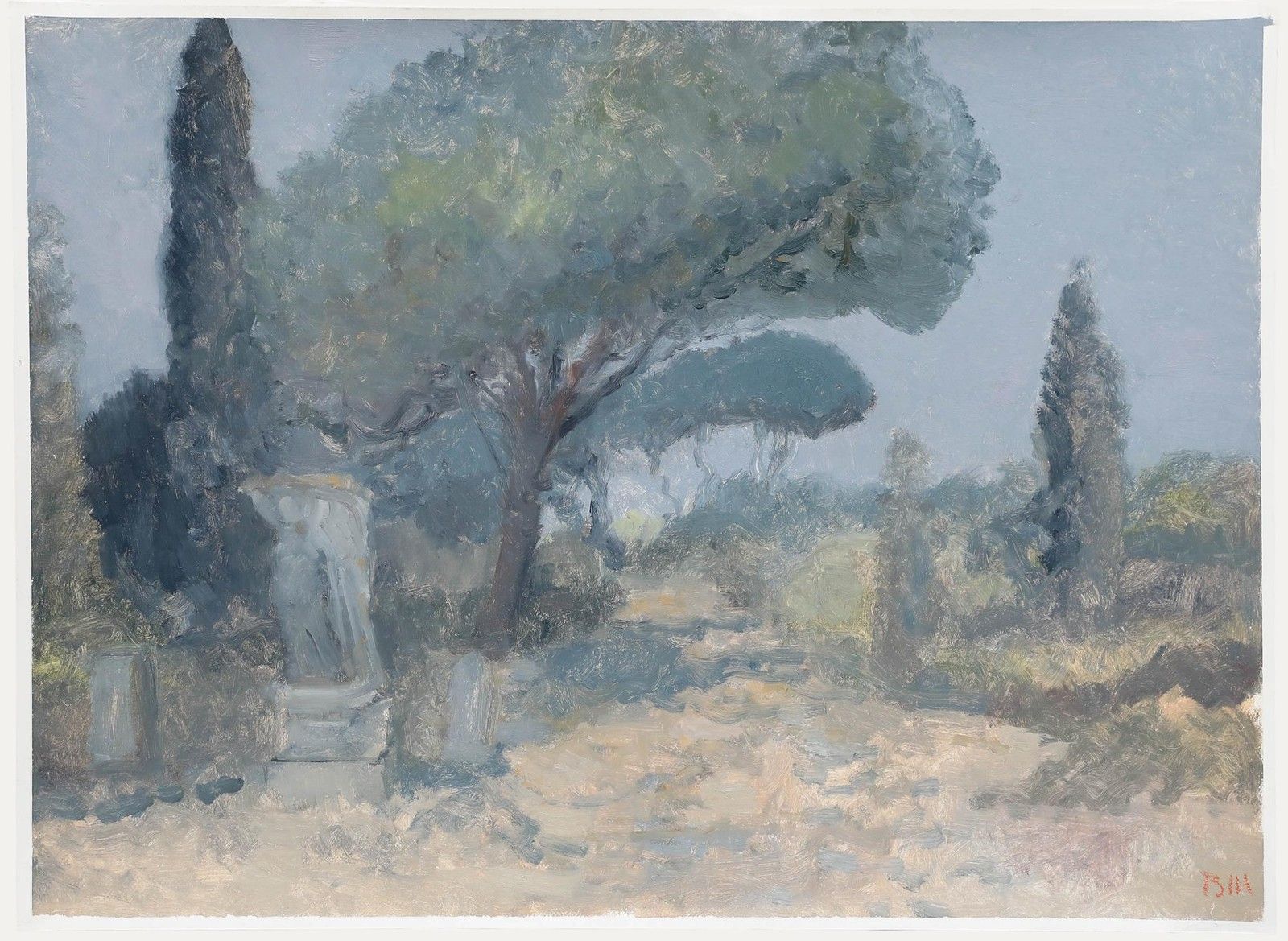 Bernard Myers (1925 2007) Contemporary Oil, Herculaneum II