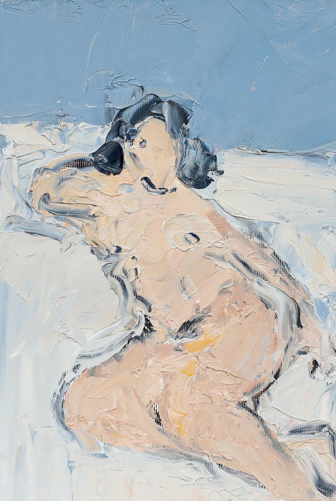 Bernard Myers (1925 2007) 20th Century Oil, Nude IV photo furniture