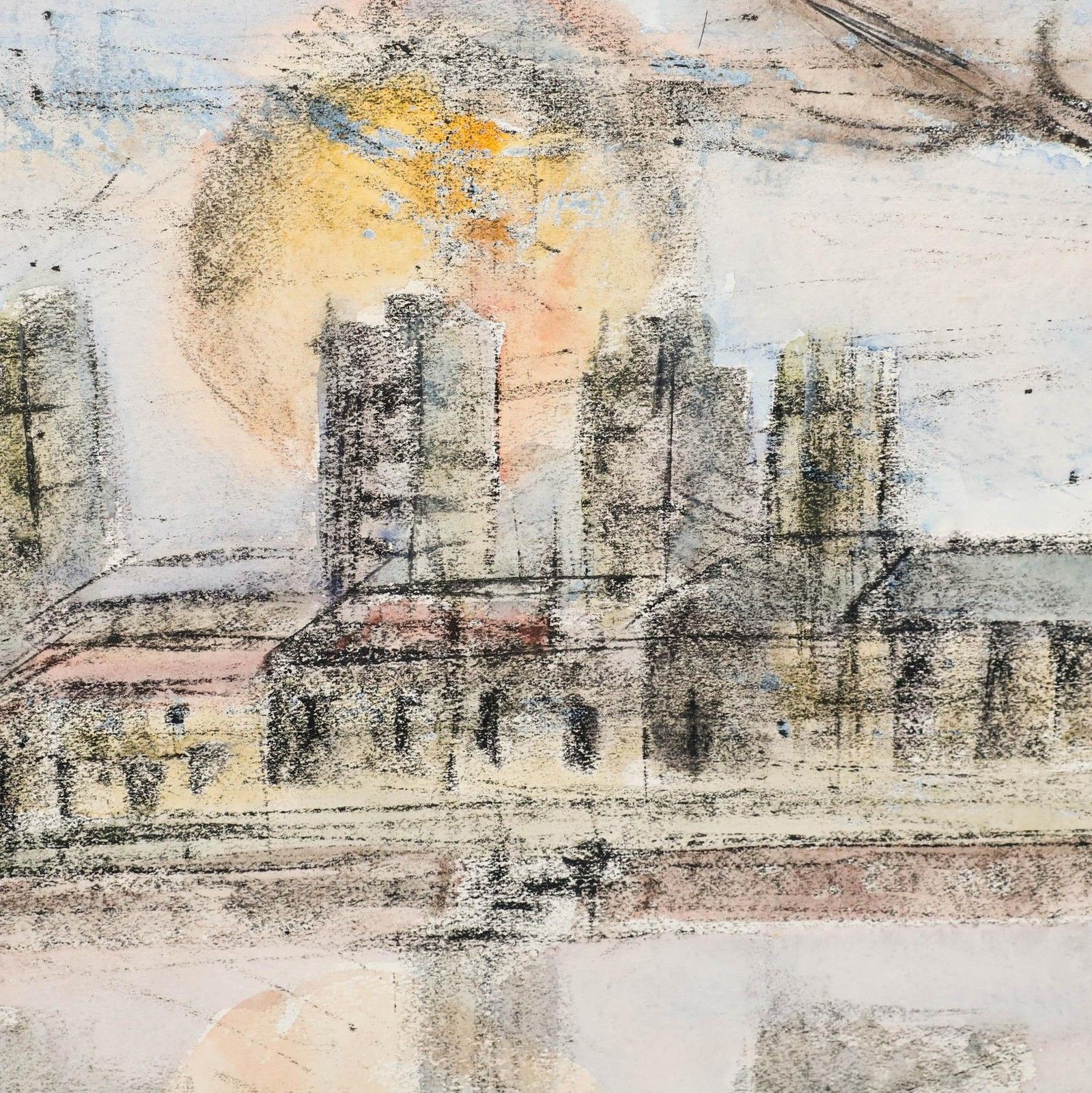 Deirdre Sturrock 20th Century Mixed Media, Sunset Evening photo Art