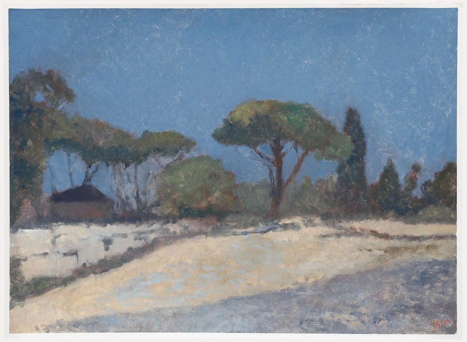 Bernard Myers (1925 2007) Contemporary Oil, Herculaneum