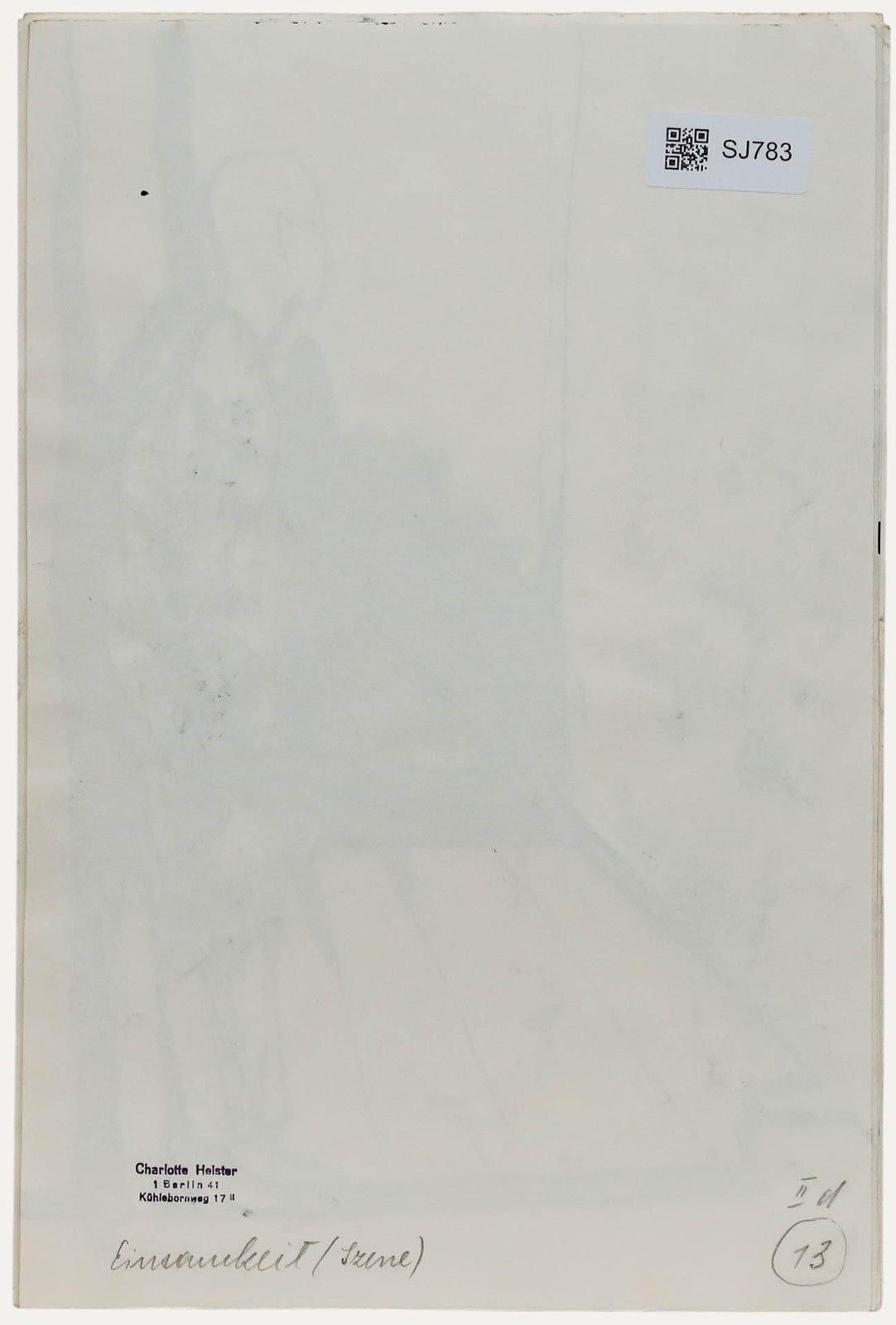 Charlotte Heister (1921 1998) Mid 20th Century India Ink, Man, Standing photo for sale