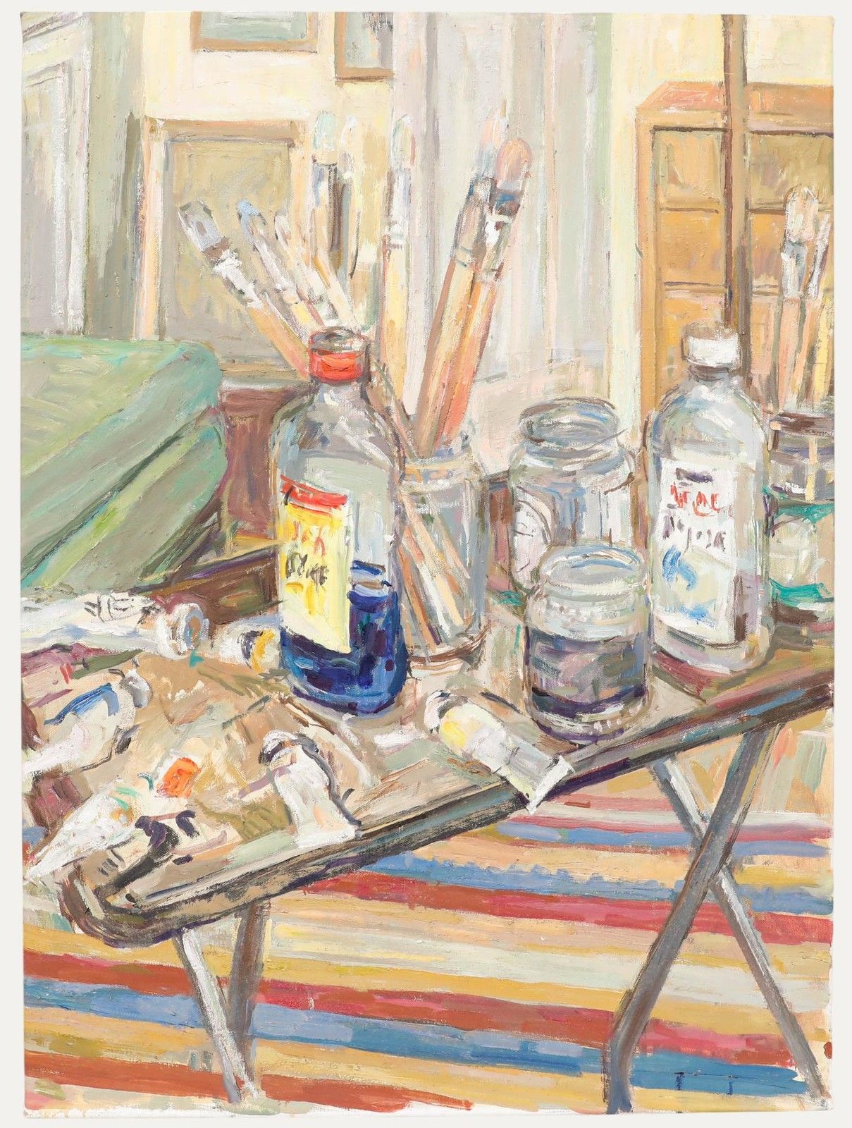 Simon Goldberg (1916 2002) 20th Century Oil, The Artist's Studio