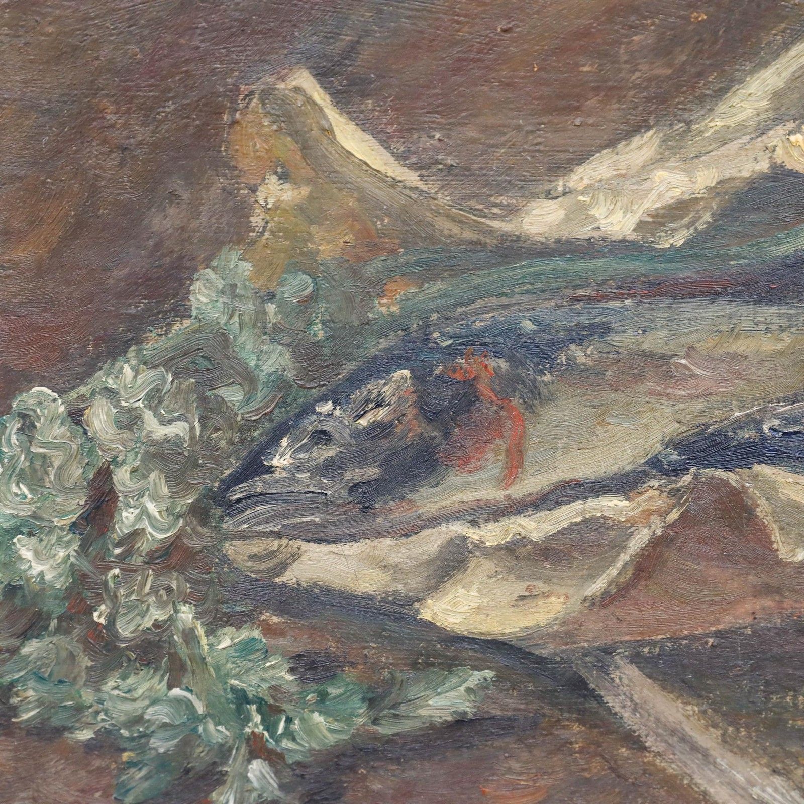 Georges Eugene Delhomme (1904 1989) Mid 20th Century Oil, Study Of The Catch photo Art