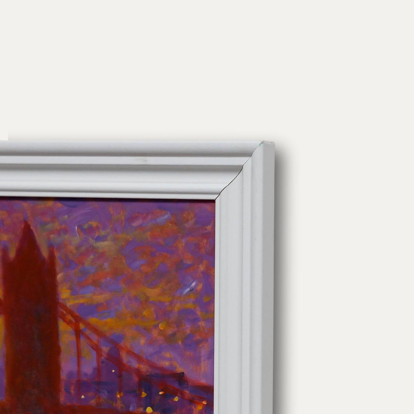 Paul Stephens (B.1957) 20th Century Oil, Misty Day At Tower Bridge photo Art