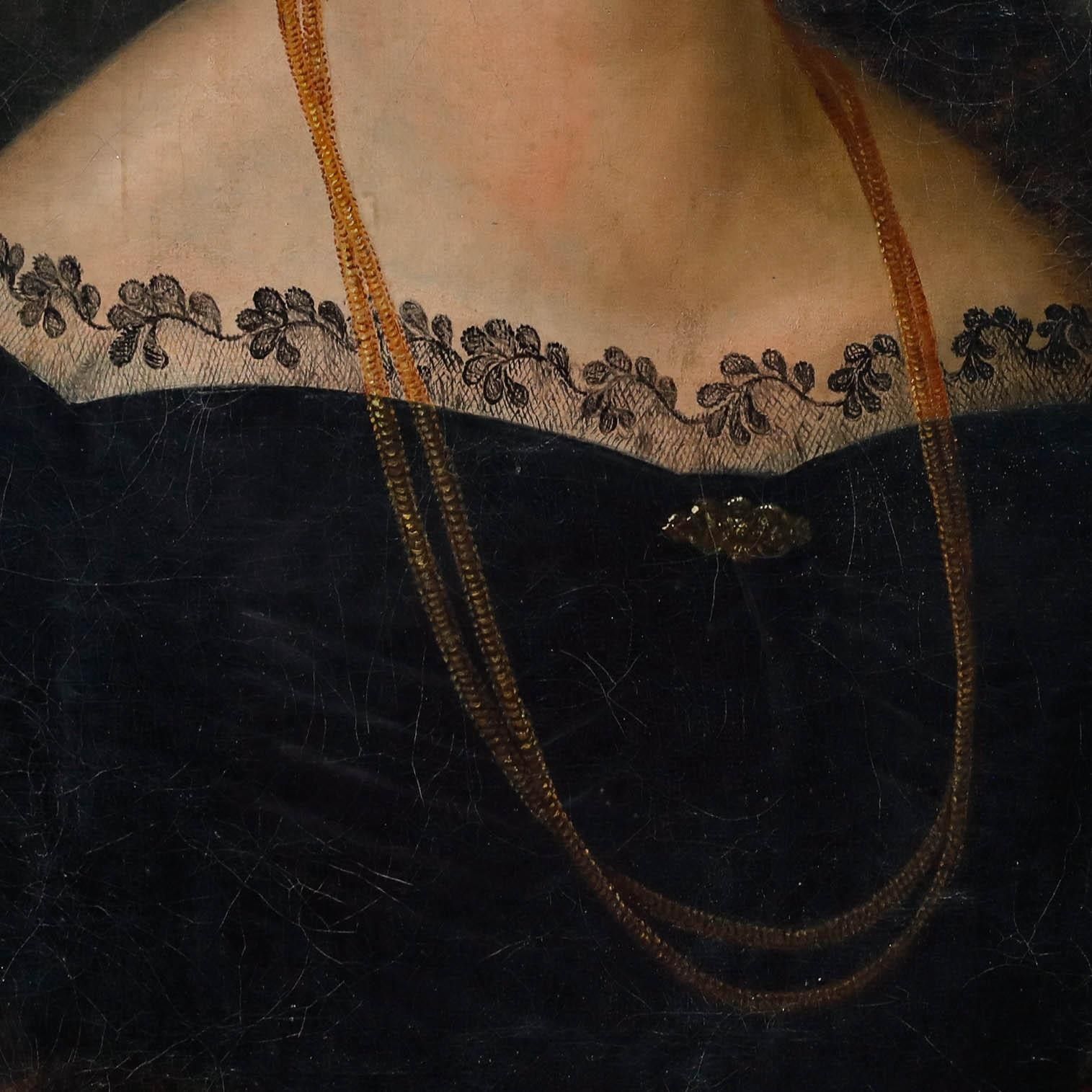 Rudolf Tanner (1781 1853) Fine 1840 Oil, Lady In Lace And Fur photo 995.0
