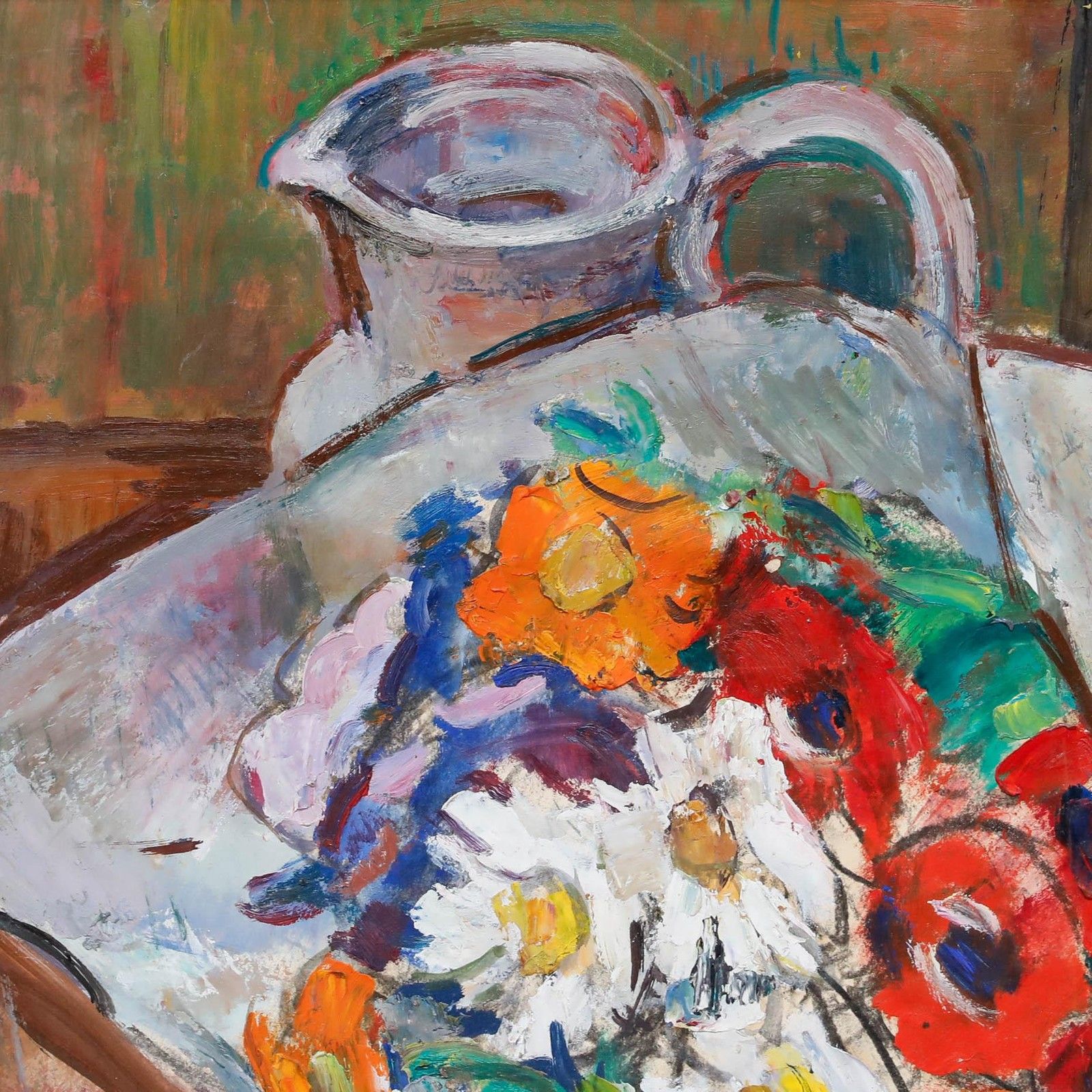 Antoine Marius Gianelli (1896 1983) Acrylic, A Beautiful Bouquet photo 395.0