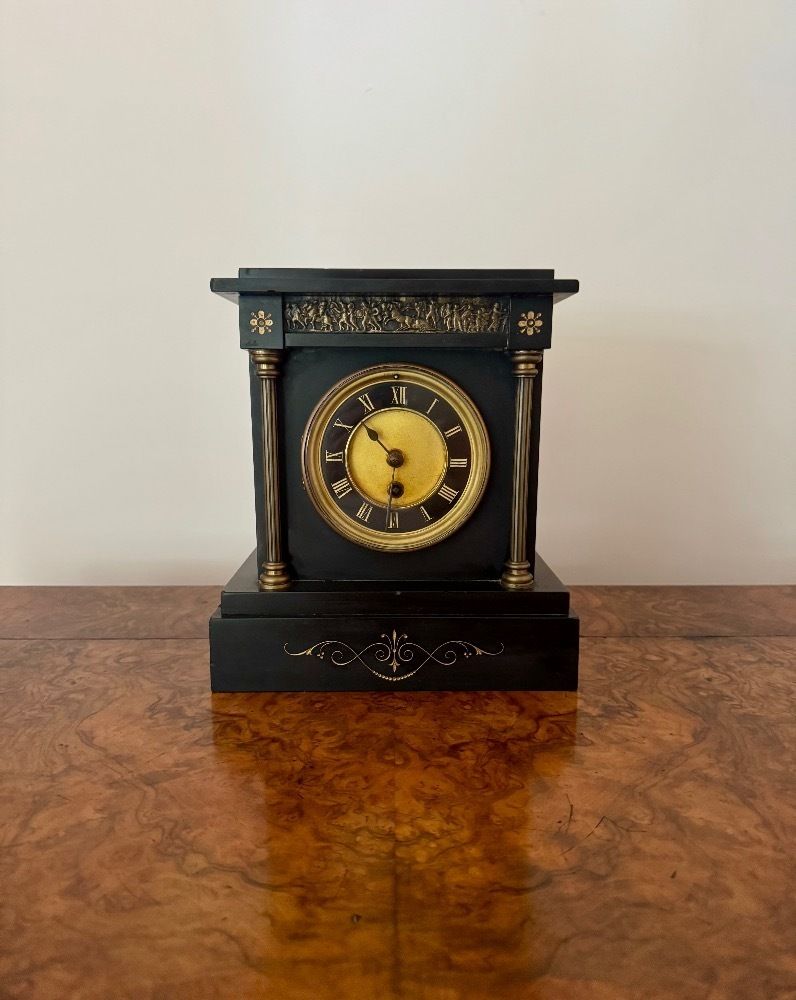 Fine Quality Antique Mantle Clock photo vinterior