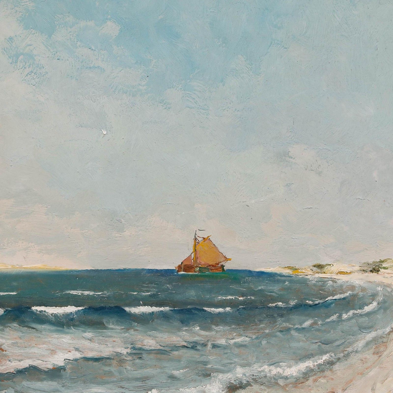 Heinz Mindermann 20th Century Oil, The Coast Of Norderney photo 450.0