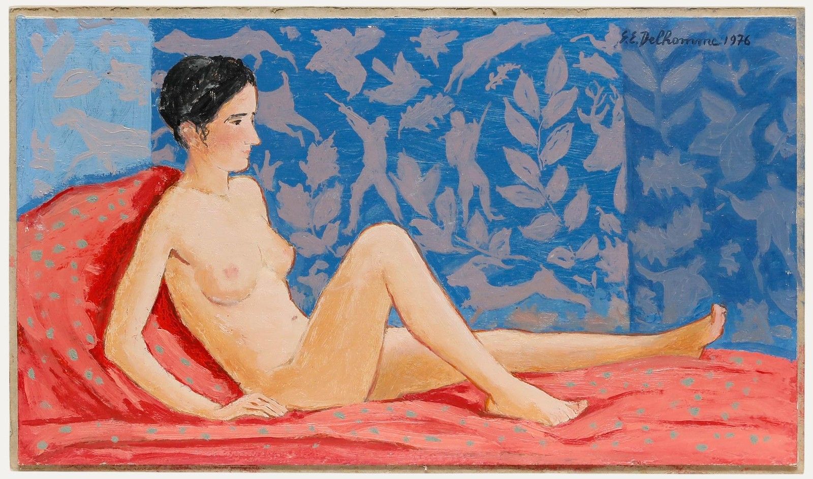 Georges Eugene Delhomme (1904 1989) 20th Century Oil, The Parisian