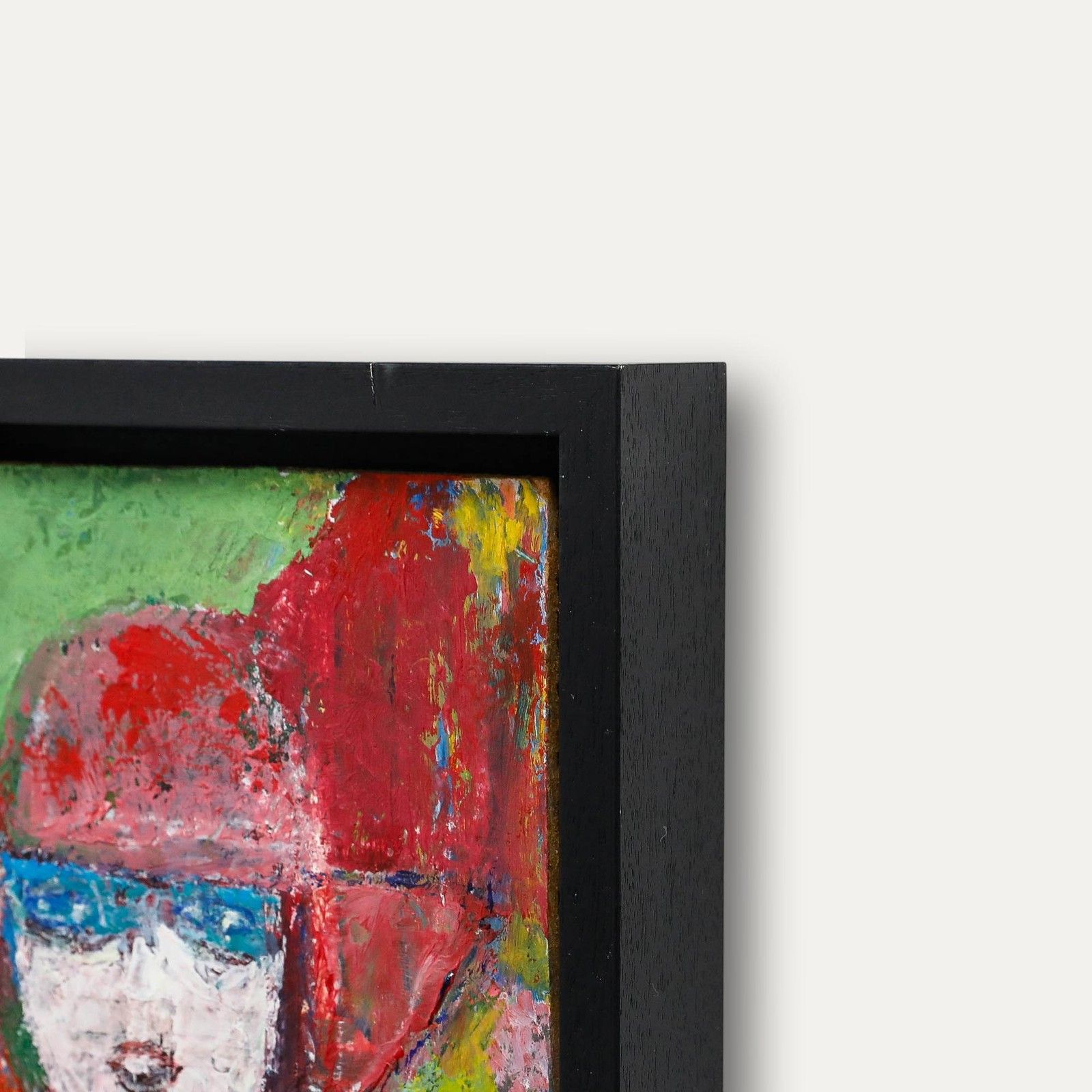 Ewart Johns (1923 2013) 1990 Oil, Girl In A Pink Hat photo Art