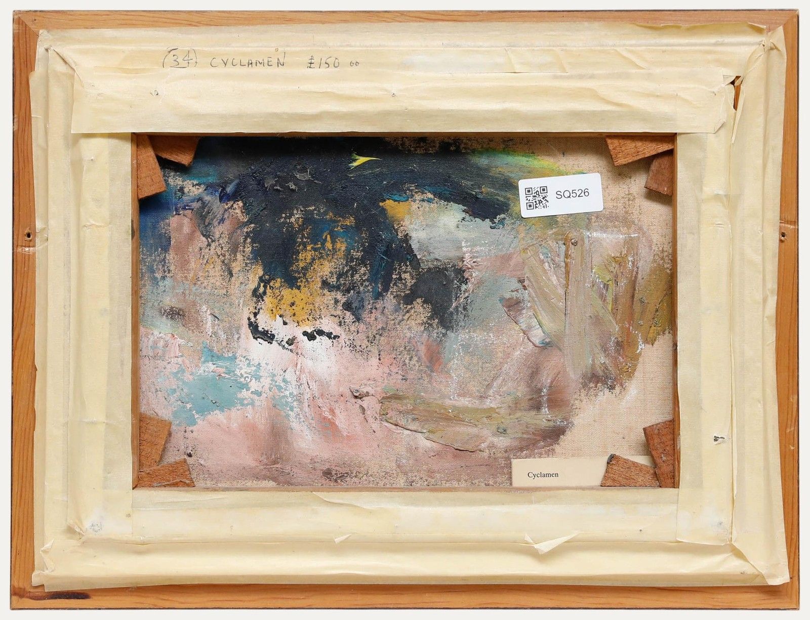 A.C 20th Century Oil, Study Of A Cyclamen photo for sale