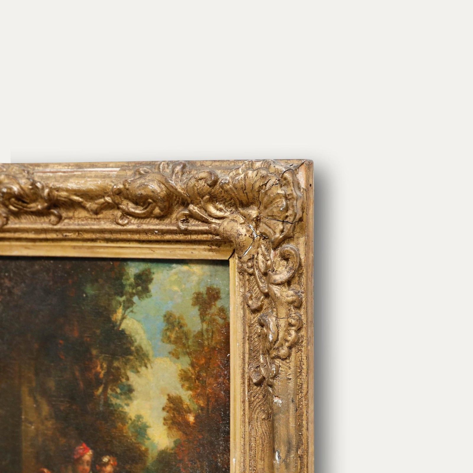 Framed 19th Century Oil Ladies In The Garden photo 495.0