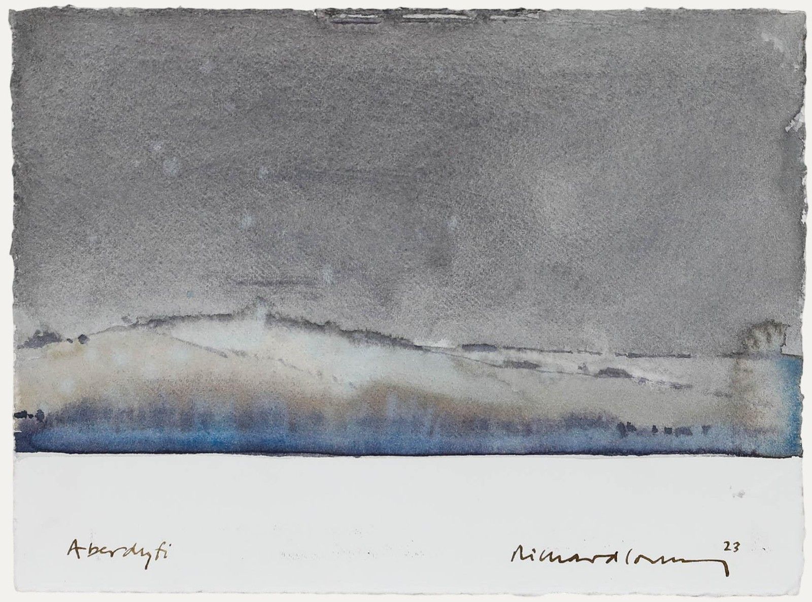 Richard J.S. Young 2023 Watercolour, Aberdyfi