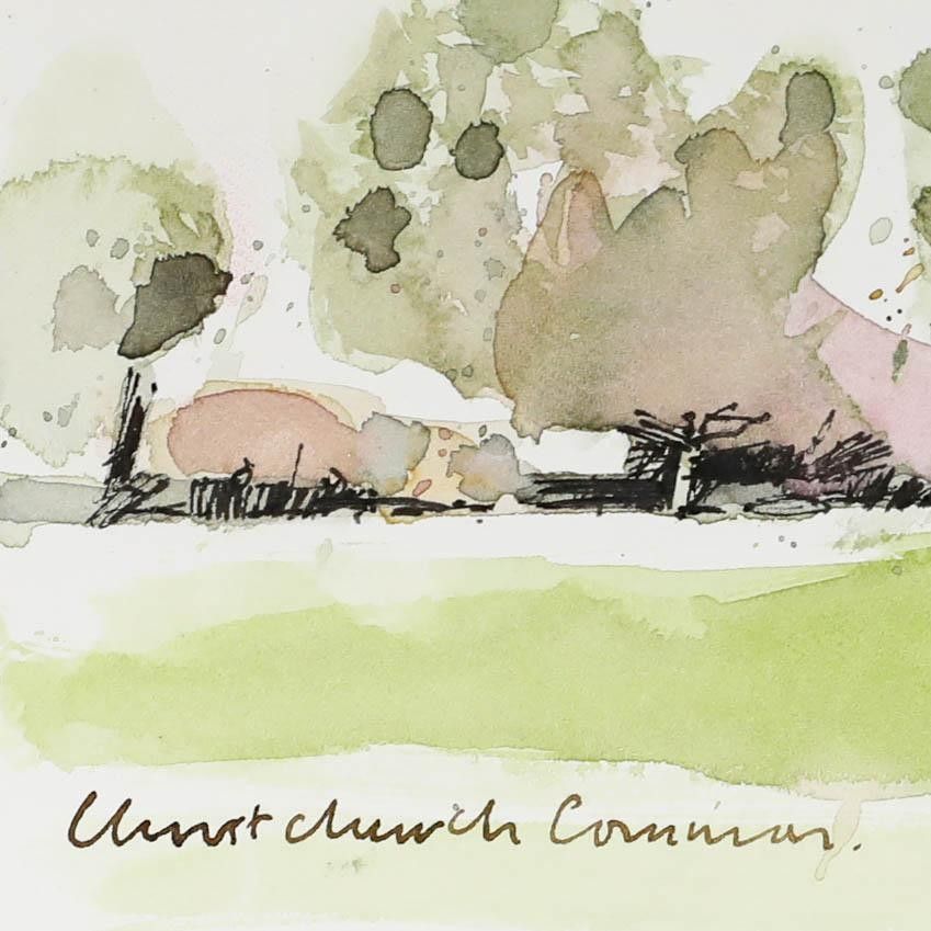 Richard J.S. Young 2023 Watercolour, Christ Church Common photo for sale