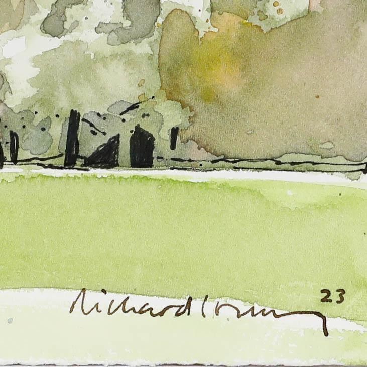Richard J.S. Young 2023 Watercolour, Christ Church Common photo Art