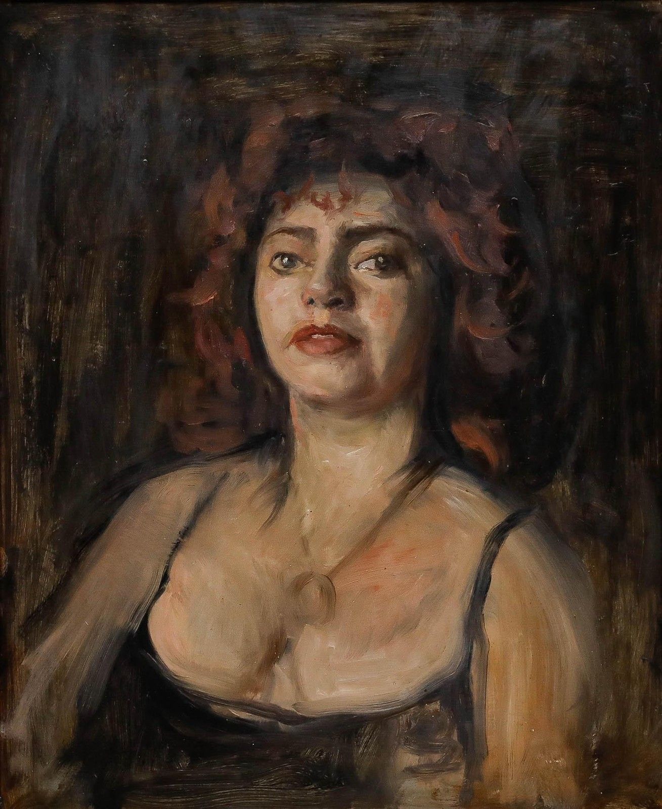 George Weissbort (1928 2013) Framed Oil, Lady In The Black Camisole photo furniture
