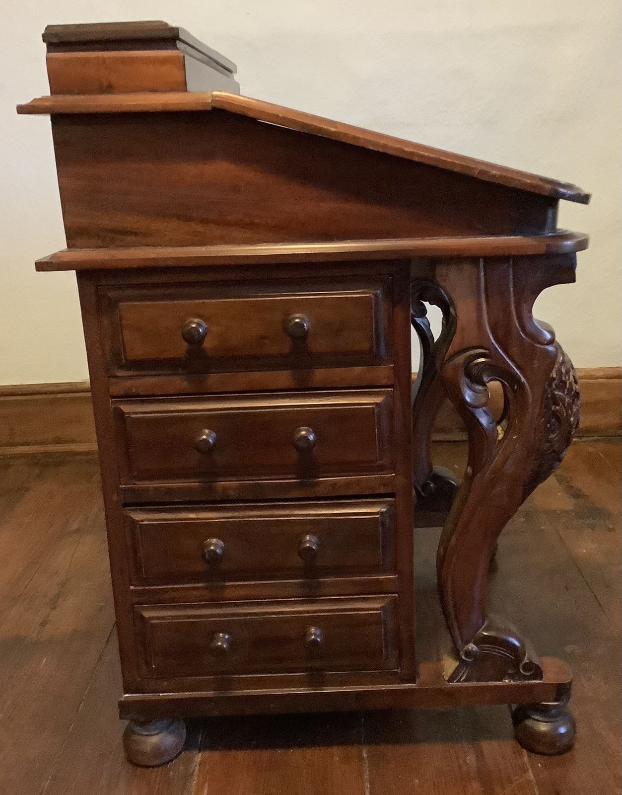 photo furniture Victorian Mahogany Davenport Secretaire / Writing Desk