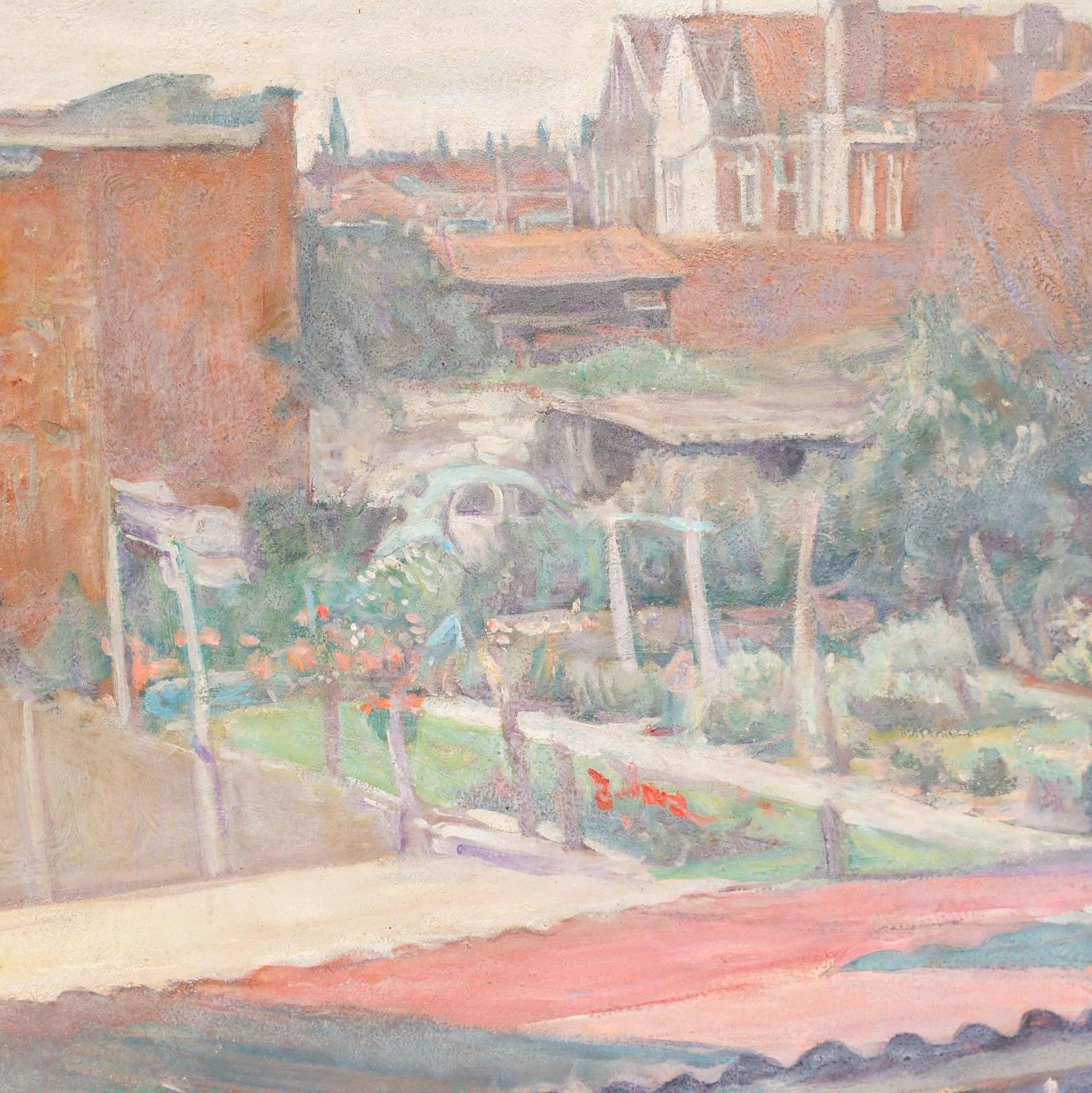 George Weissbort (1928 2013) 1970 Oil, The Garden In July photo Art