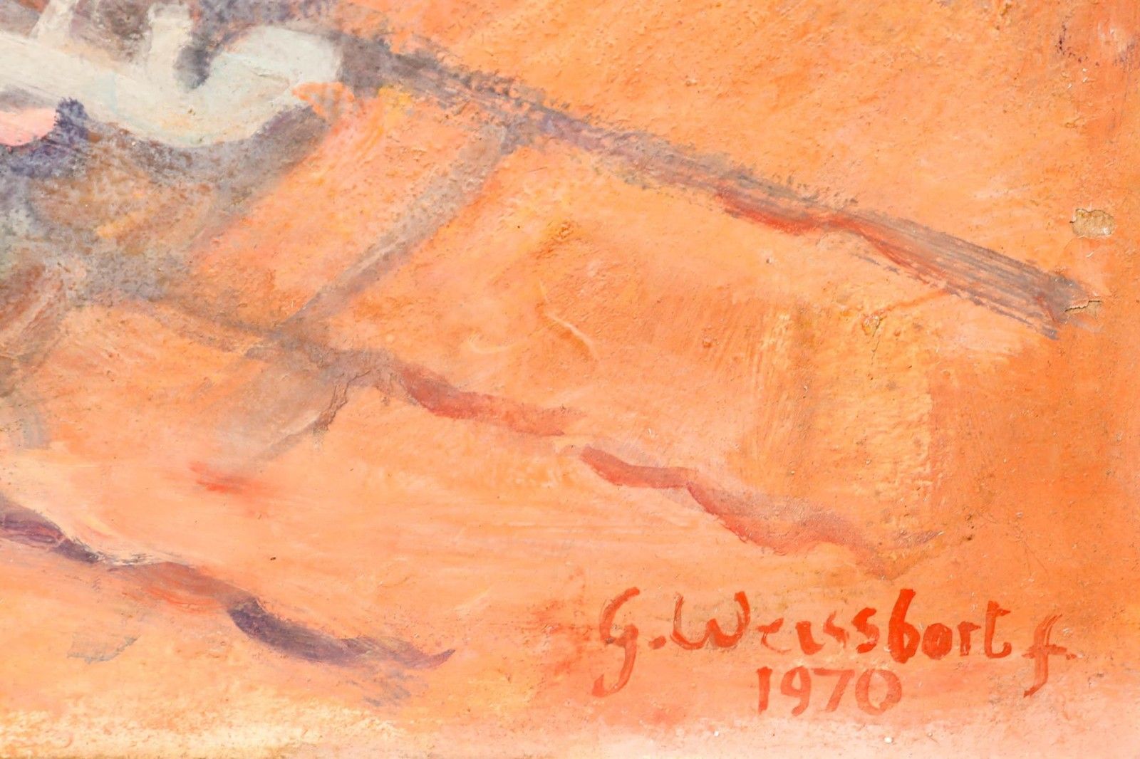 George Weissbort (1928 2013) 1970 Oil, The Garden In July photo vinterior