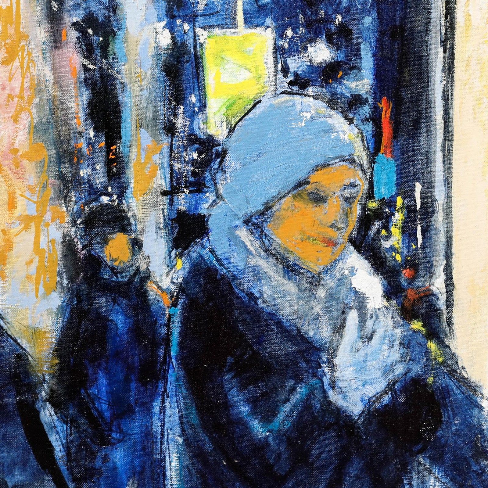 Pierre Neveu (B.1929) Contemporary Oil, Winter In Paris photo 650.0