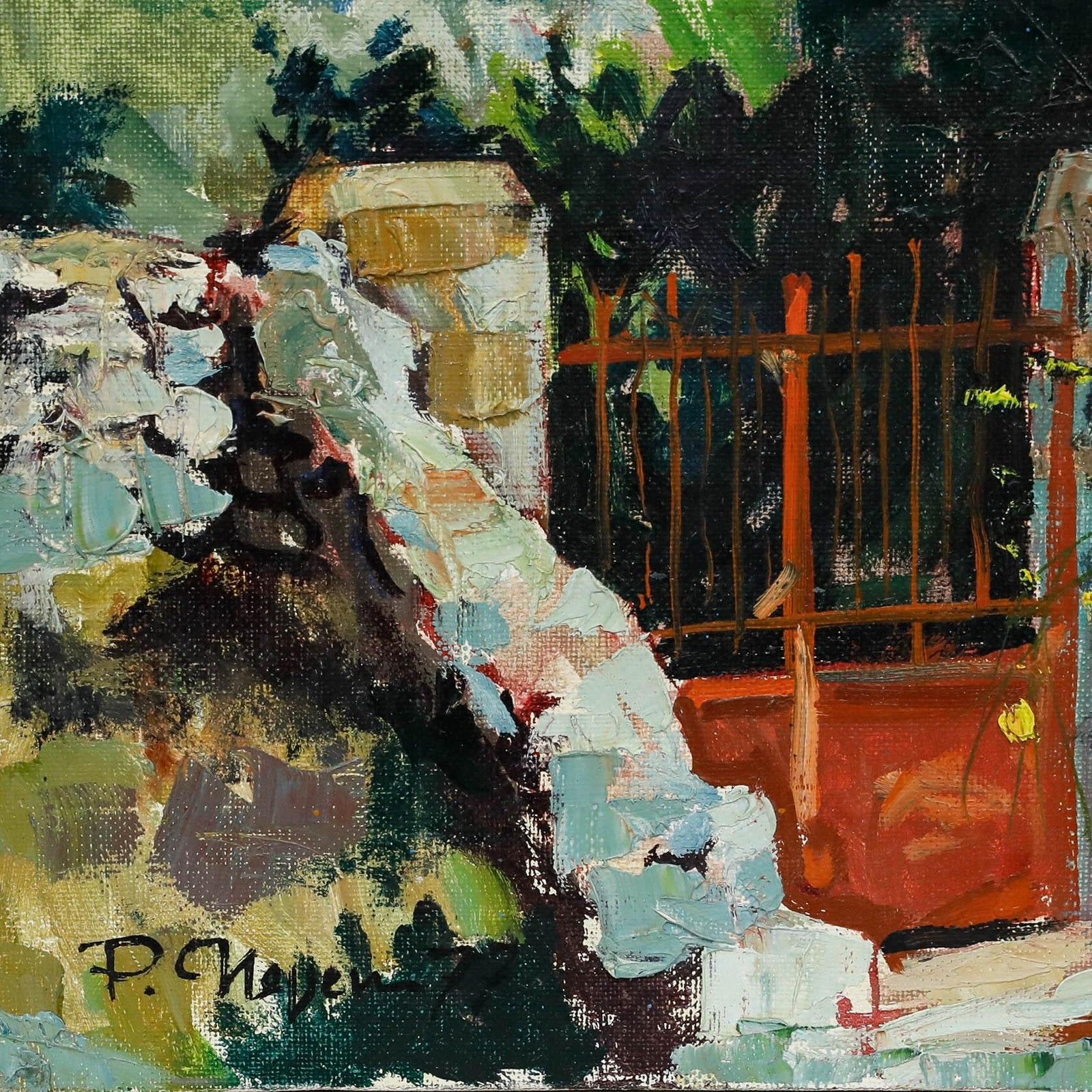 Pierre Neveu (B.1929) 1977 Oil, Winter In Meyrargues photo 395.0