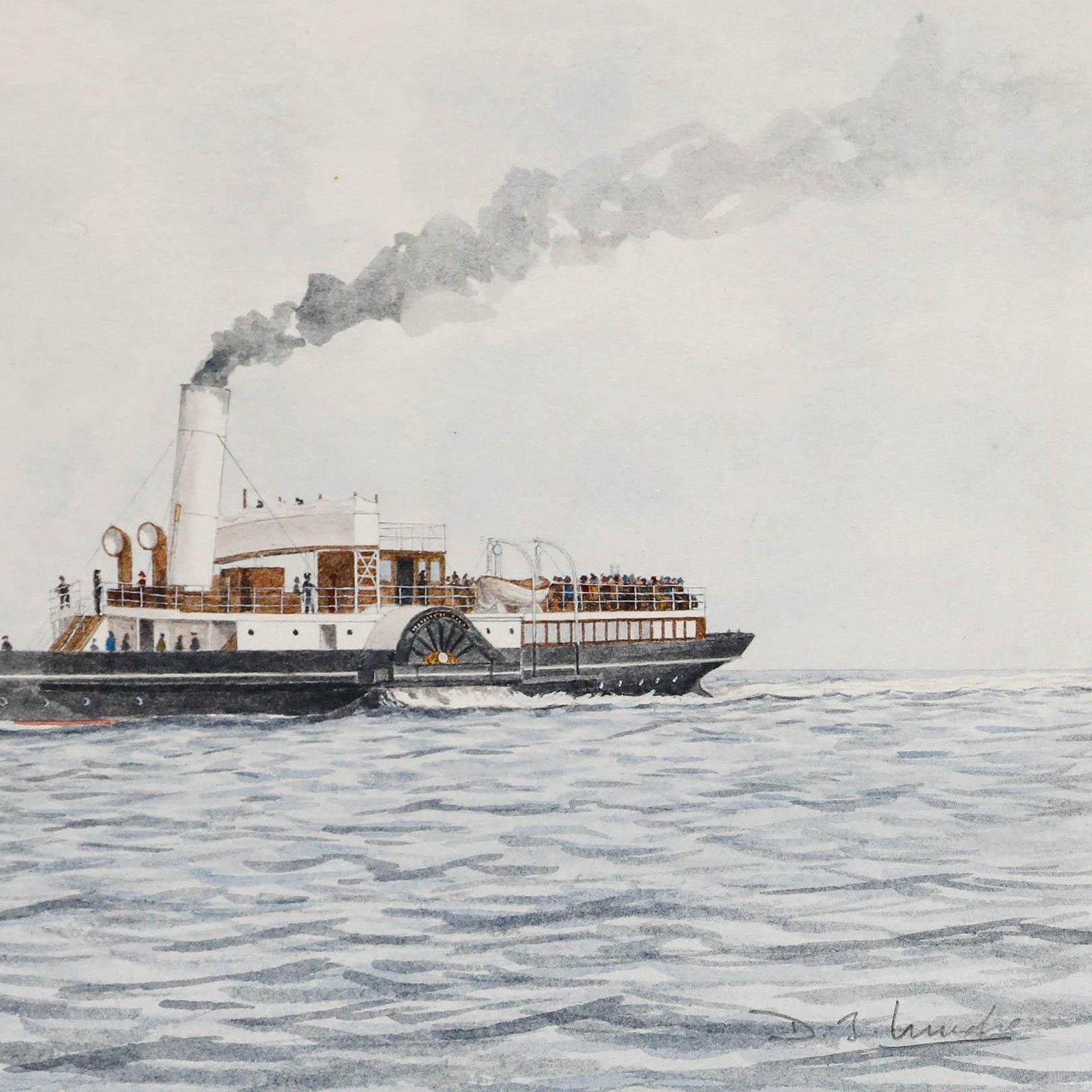 D.J. Lundie 20th Century Watercolour, Duchess Of York, 1896 photo vinterior