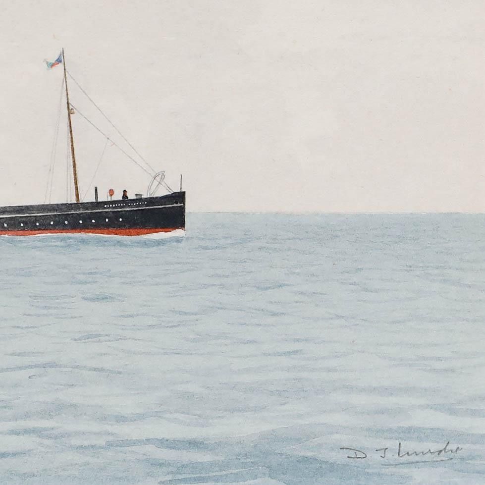 D.J. Lundie 20th Century Watercolour, Princess Elizabeth, 1927 photo vinterior