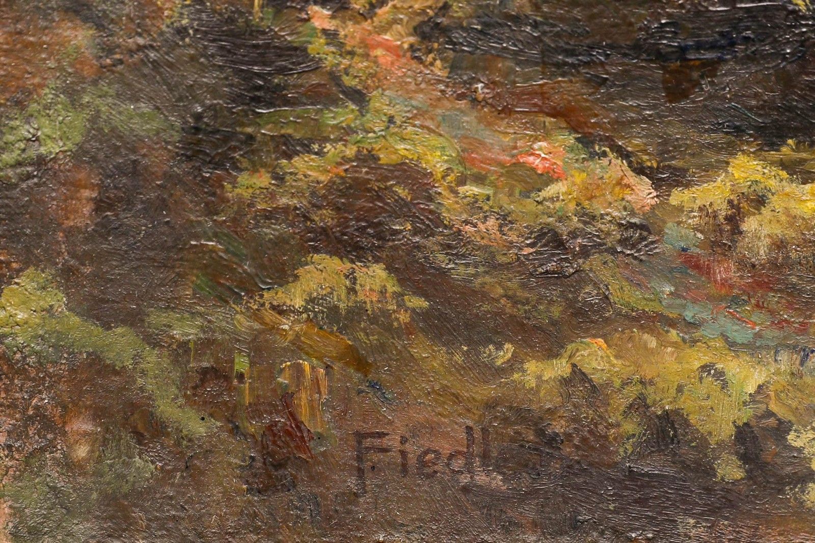 Marianne Fiedler (1864 1904) Late 19th Century Oil, Lakeside Study With Figure photo vinterior