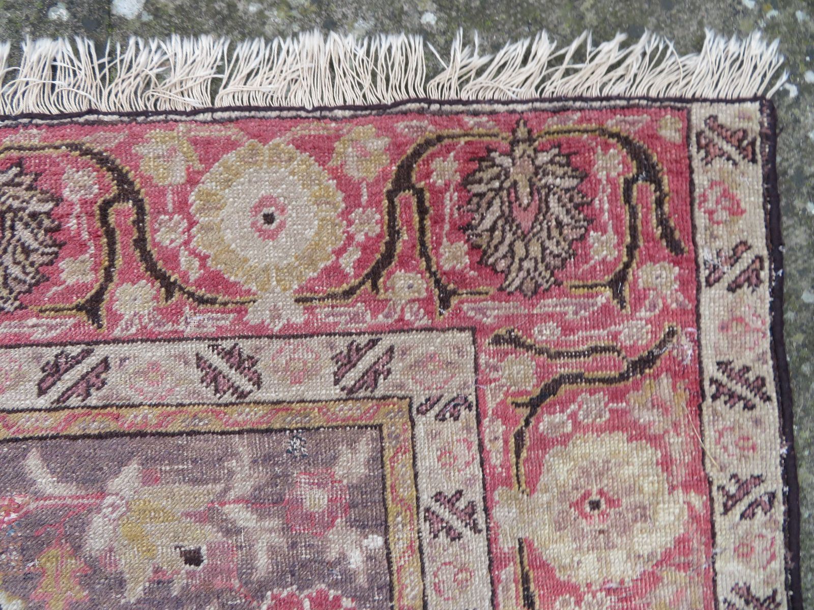19th Century Turkish Istanbul Bandirma Rug. 184cm X 140cm. photo vinterior