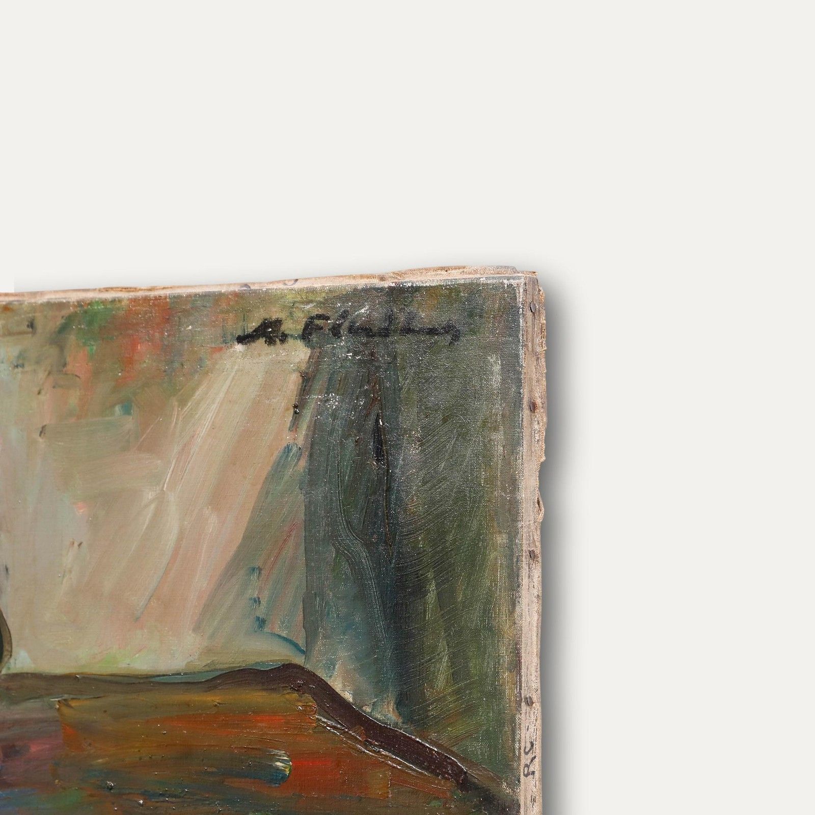 Madeleine Flaschner (1933 2022) 1960 Oil, Still Life With Key photo vinterior