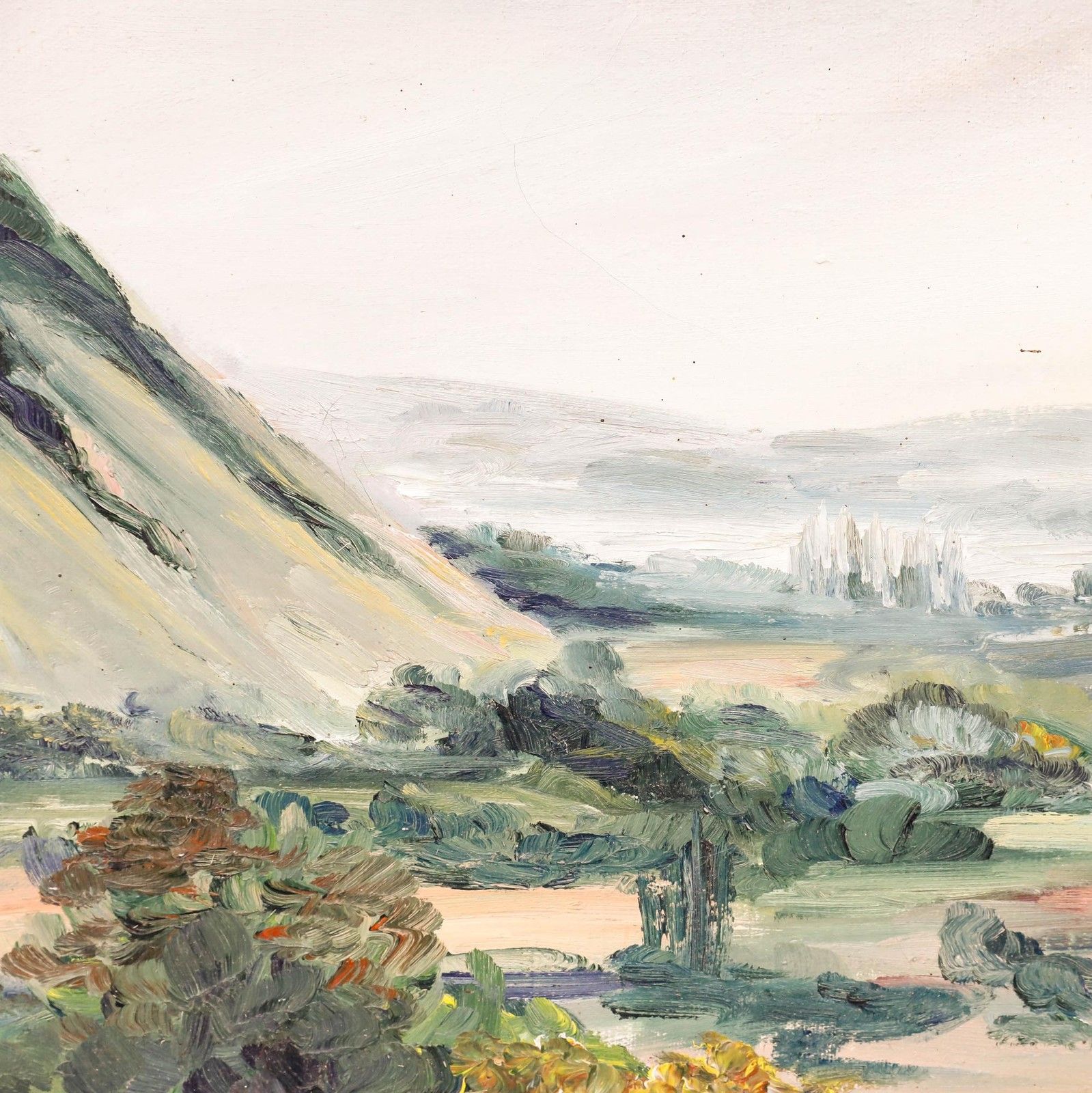 A. Caquineau Mid 20th Century Oil, A View Of The Country photo Art
