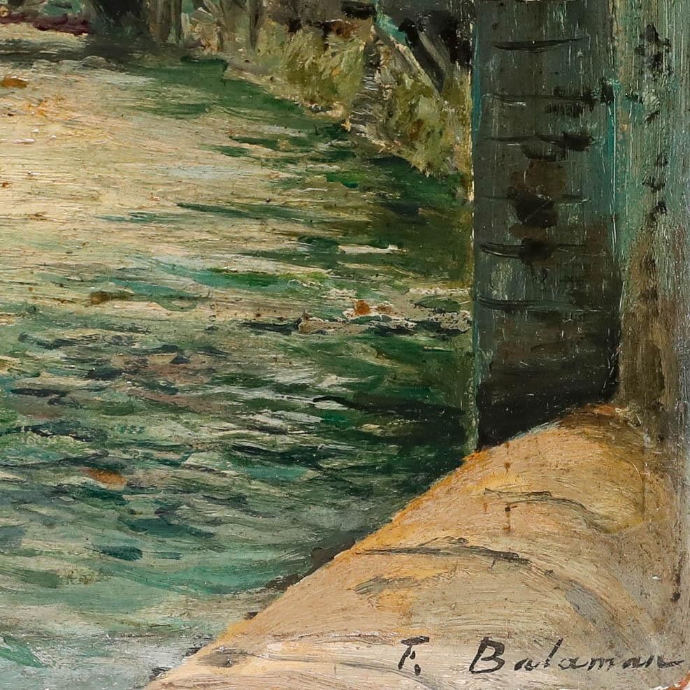 F. Balaman Mid 20th Century Oil, Cierp Gaud photo 325.0
