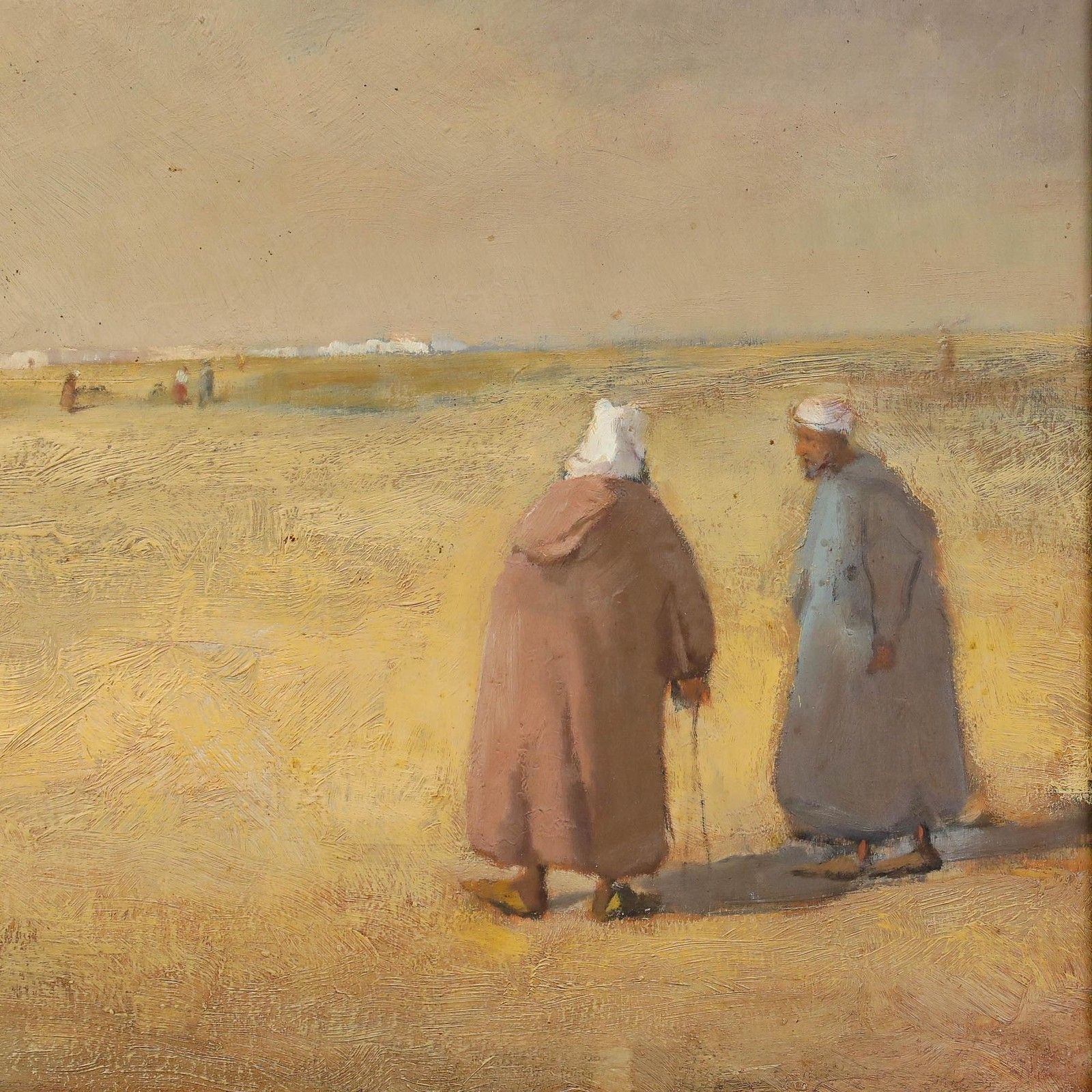 Jeronimo Muniz (B. 1938) 20th Century Oil, A Moment In The Desert photo Art