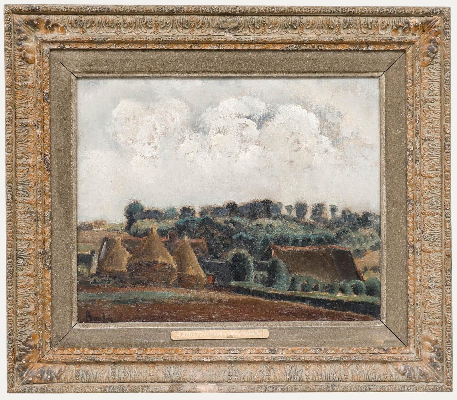 Jules Jacques Boulez (1889 1960) Framed Mid 20th Century Oil, A Day Of Cloud