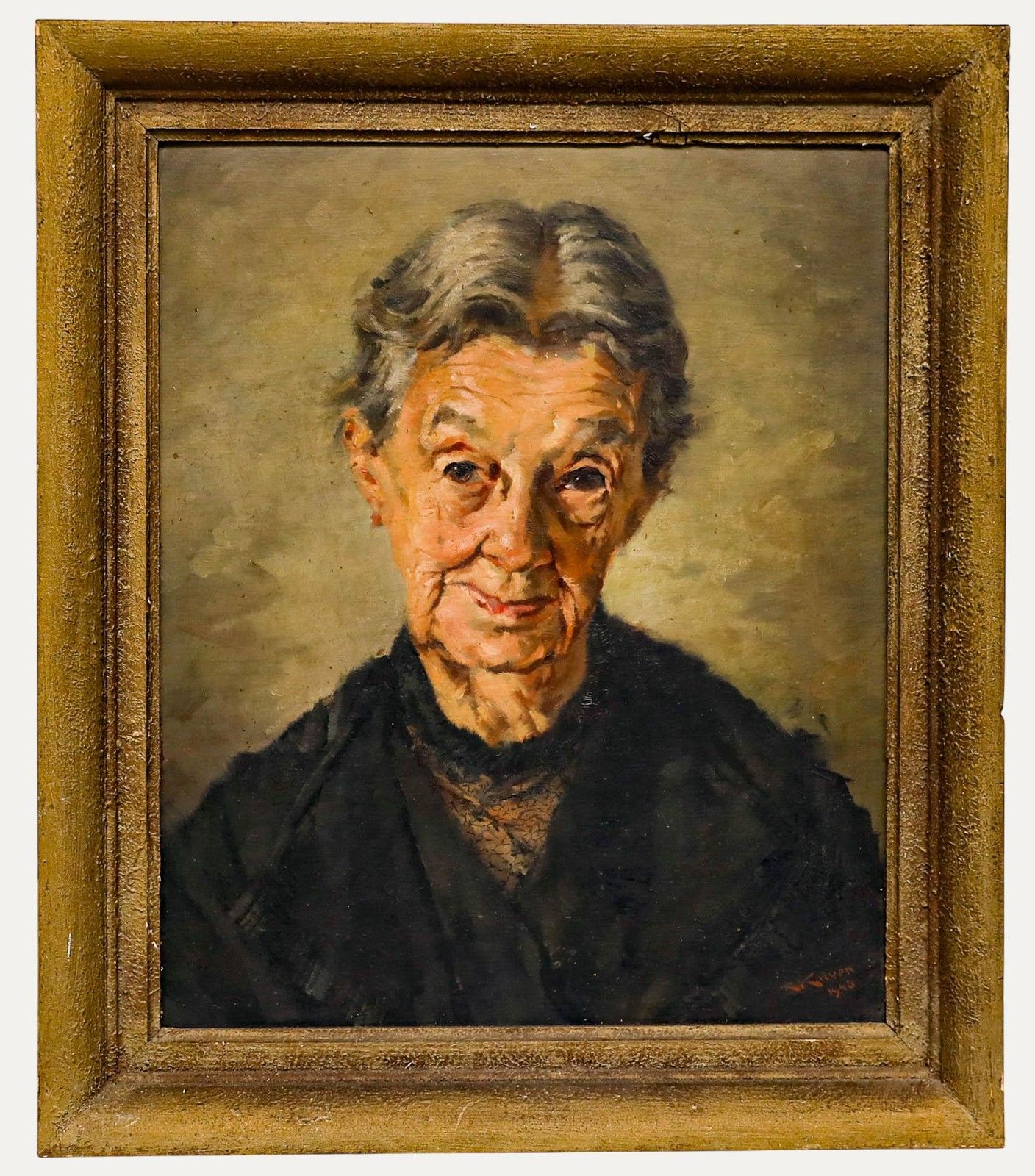 Robert Kuven (1901 1983)  1946 Oil, Portrait Of Luise Stolz