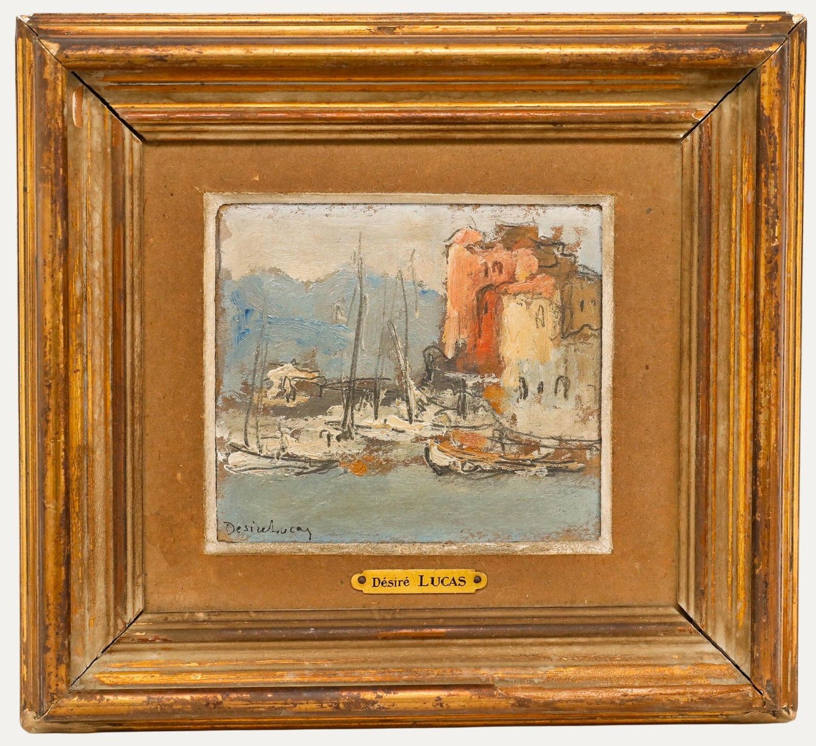 Maurice Desire Lucas (1900 1975) Early 20th Century Oil, The Harbour