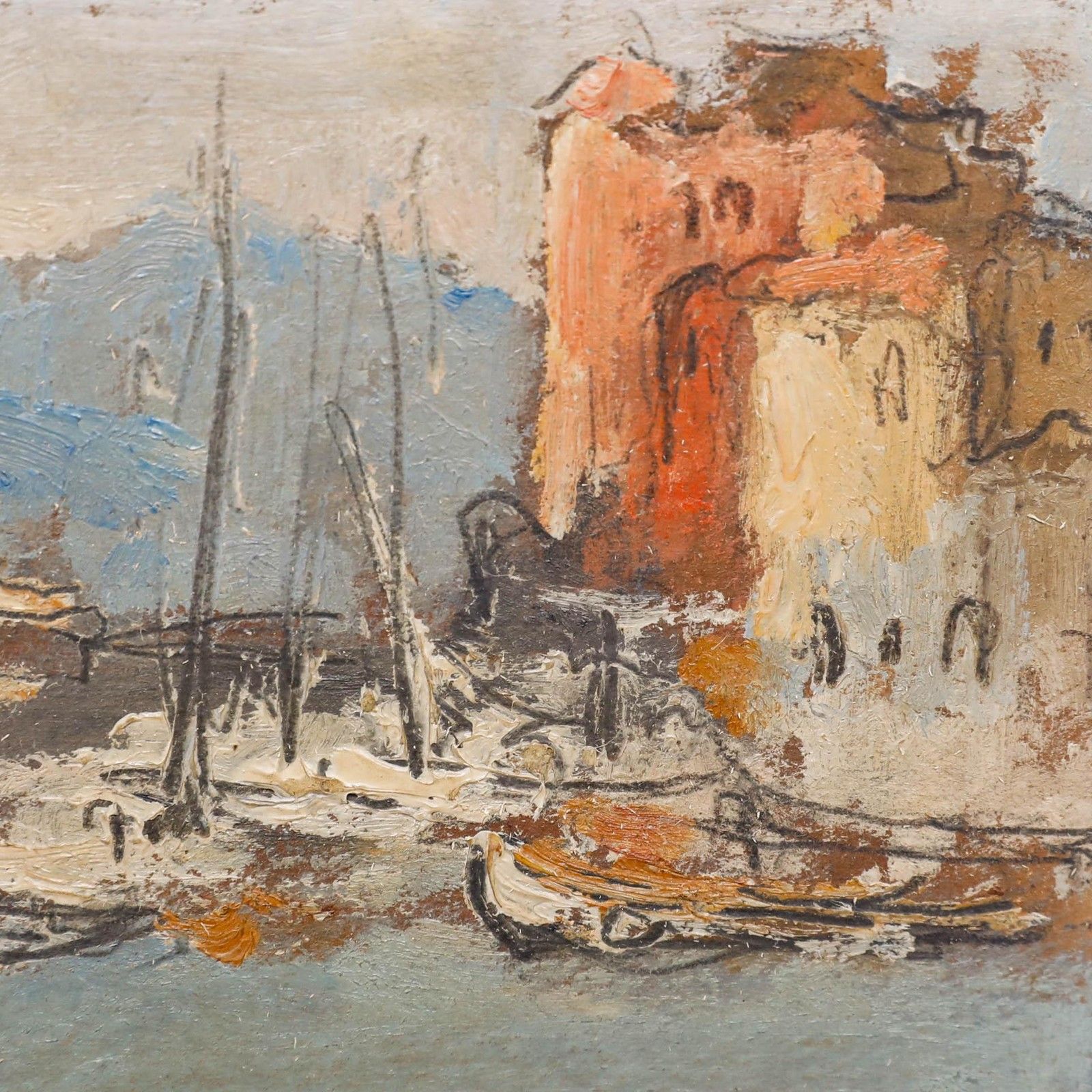 Maurice Desire Lucas (1900 1975) Early 20th Century Oil, The Harbour photo Art