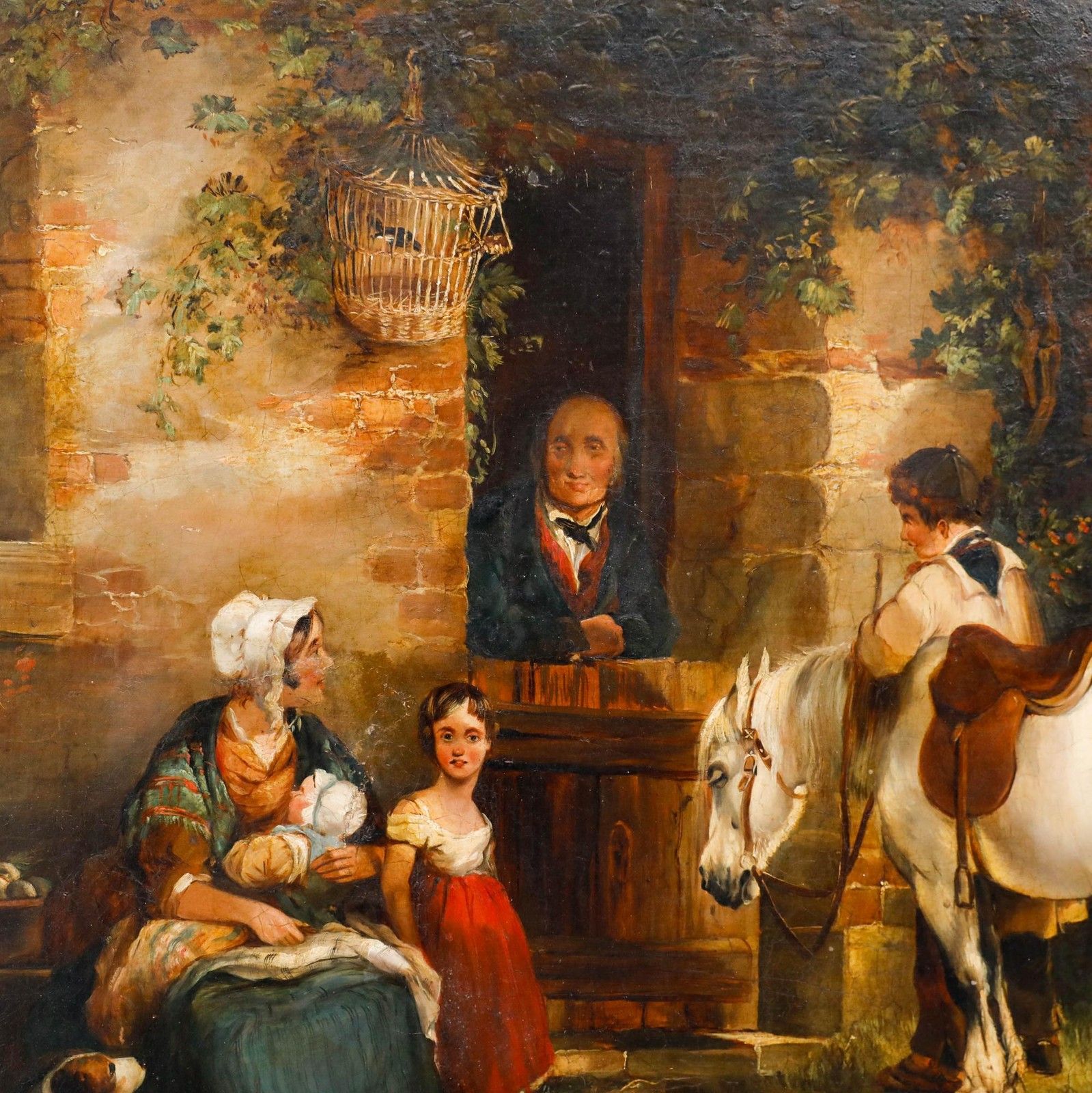 After Charles Waller Shayer (1826 1914) 19th Century Oil, The Cottage photo Art