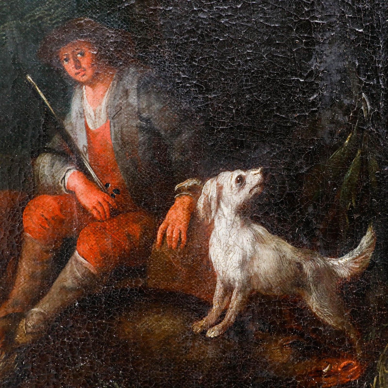 After Johann Georg Waxschlunger (1690 1737) Early 19th Century Oil, A Gamesman photo Art