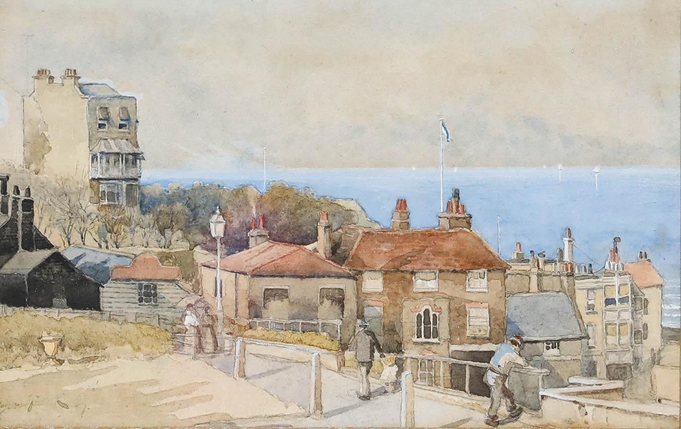 Early 20th Century Watercolour Morning On The Coast photo furniture