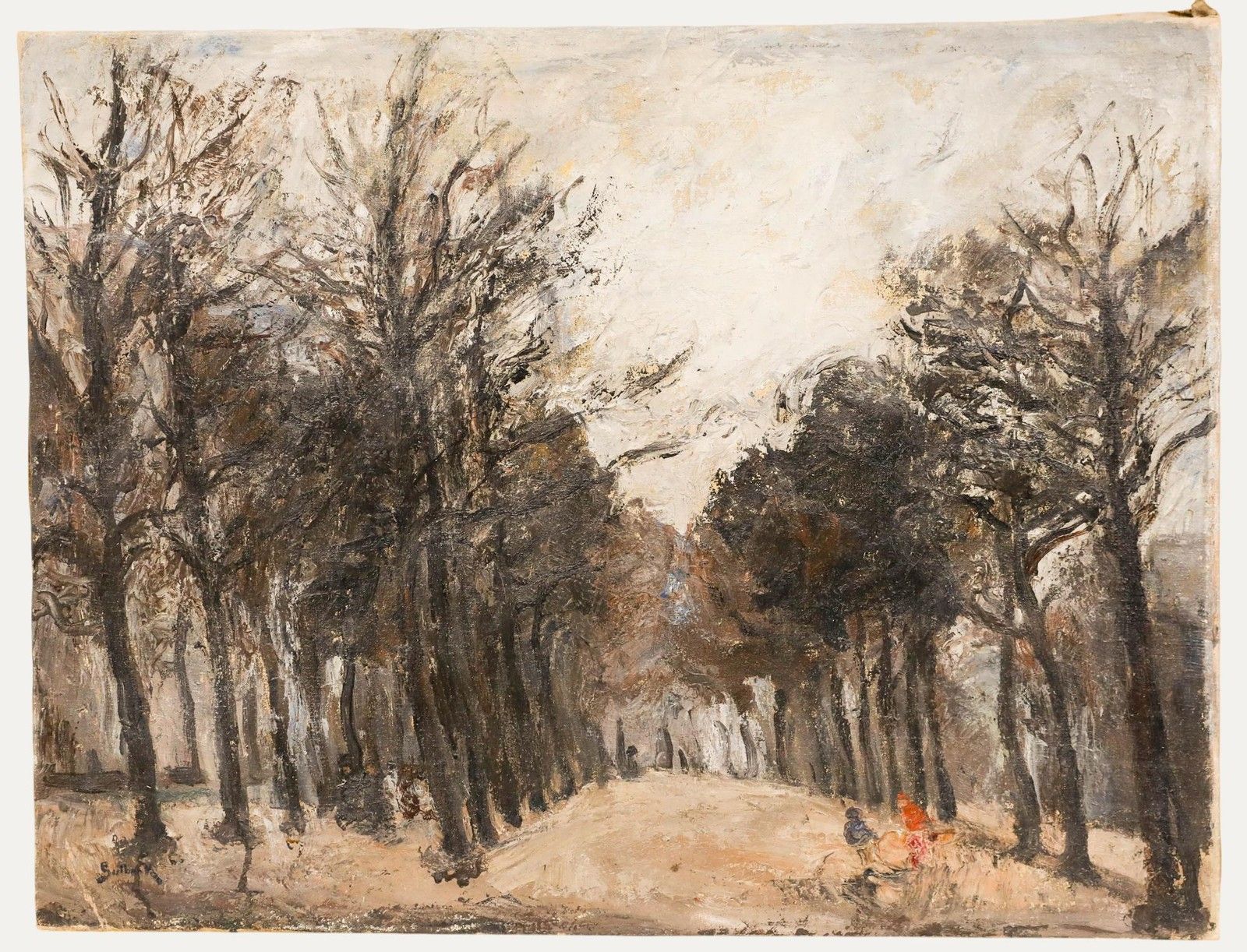 Herand Gulbenkian (1880 1698) Early 20th Century Oil, The Forest Clearing
