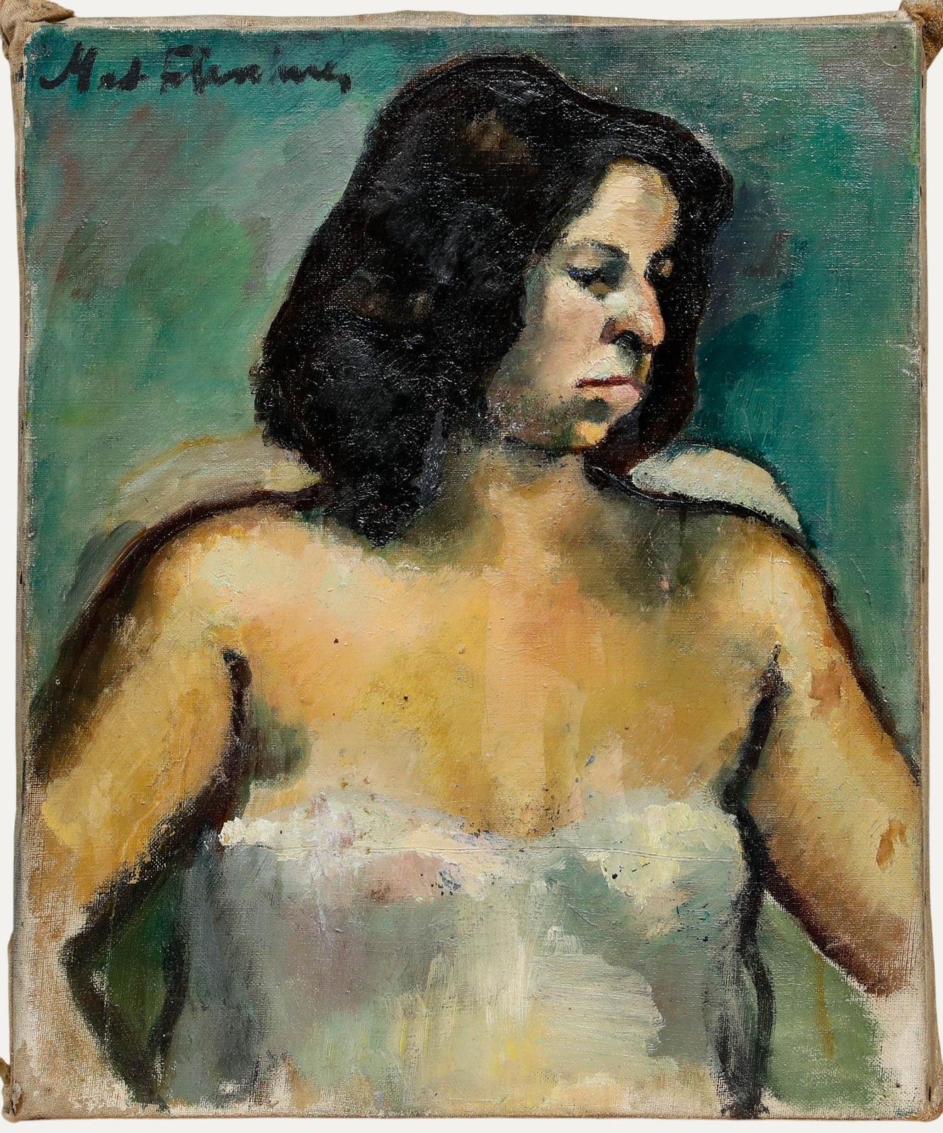 Madeleine Flaschner (1933 2022) 1950 Oil, Femme Espagnole