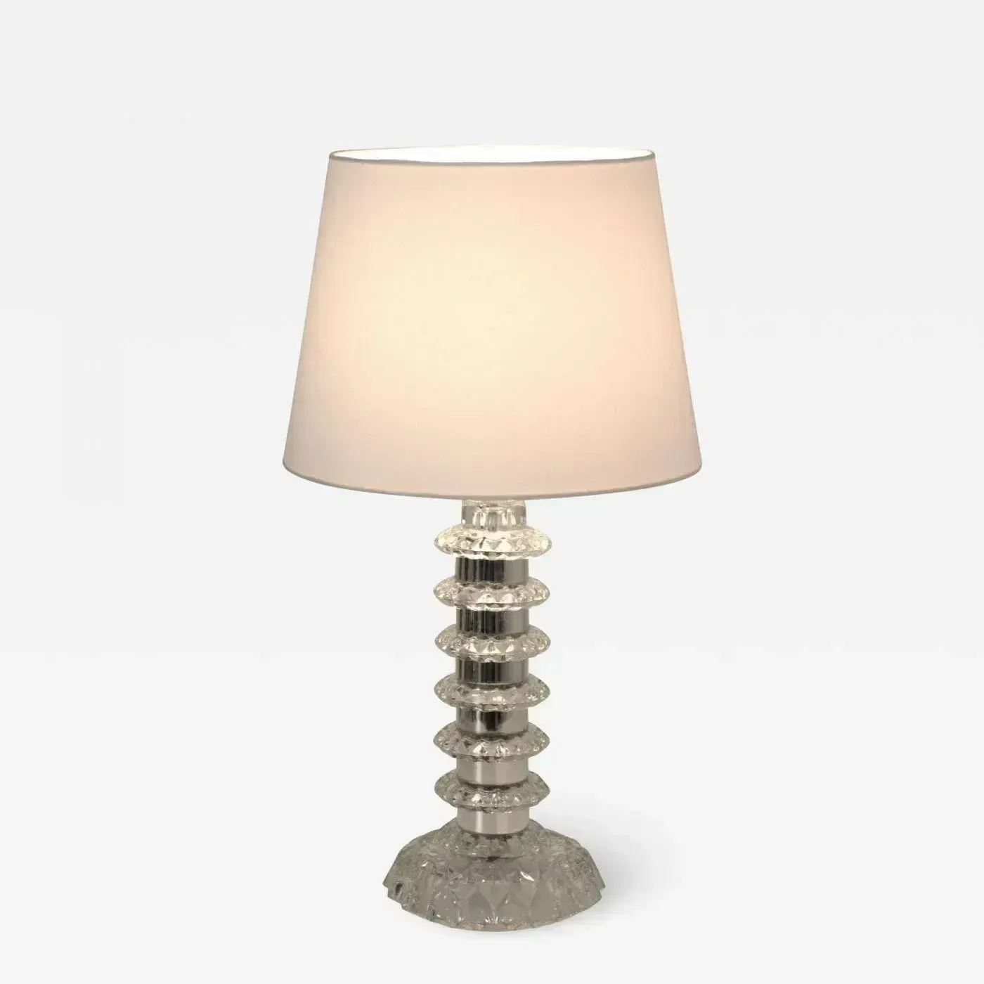 Glass And Chrome Table Lamp By Carl Fagerlund For Orrefors, Sweden, 1960s photo buy