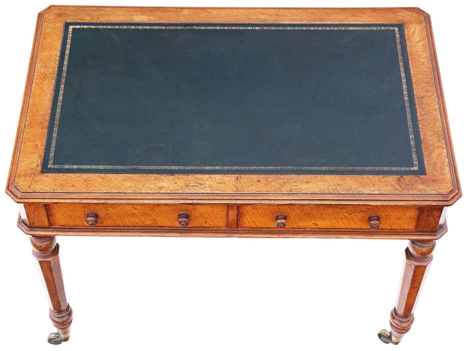 Antique 19th Century Oak Writing Desk / Table – Fine Quality Furniture photo 2295.0