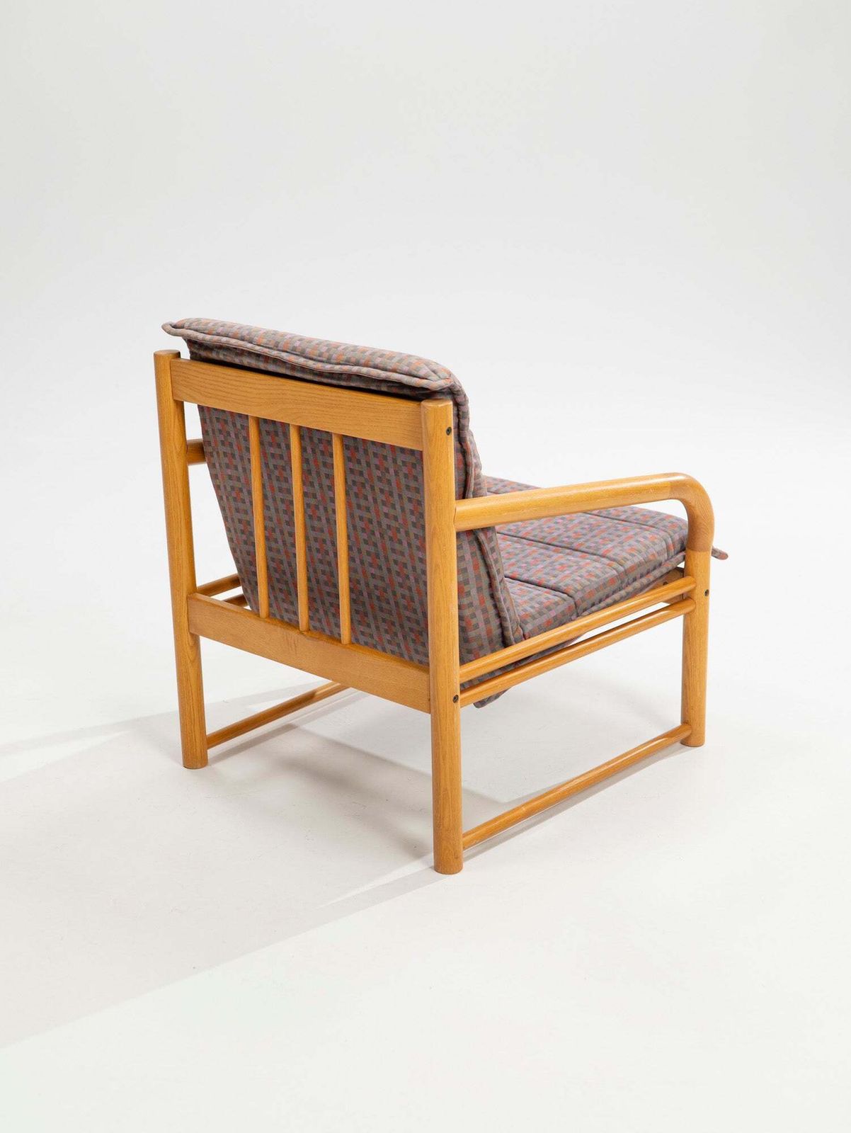 Scandinavian Style Beech Armchair, Italy, 1970s photo vinterior